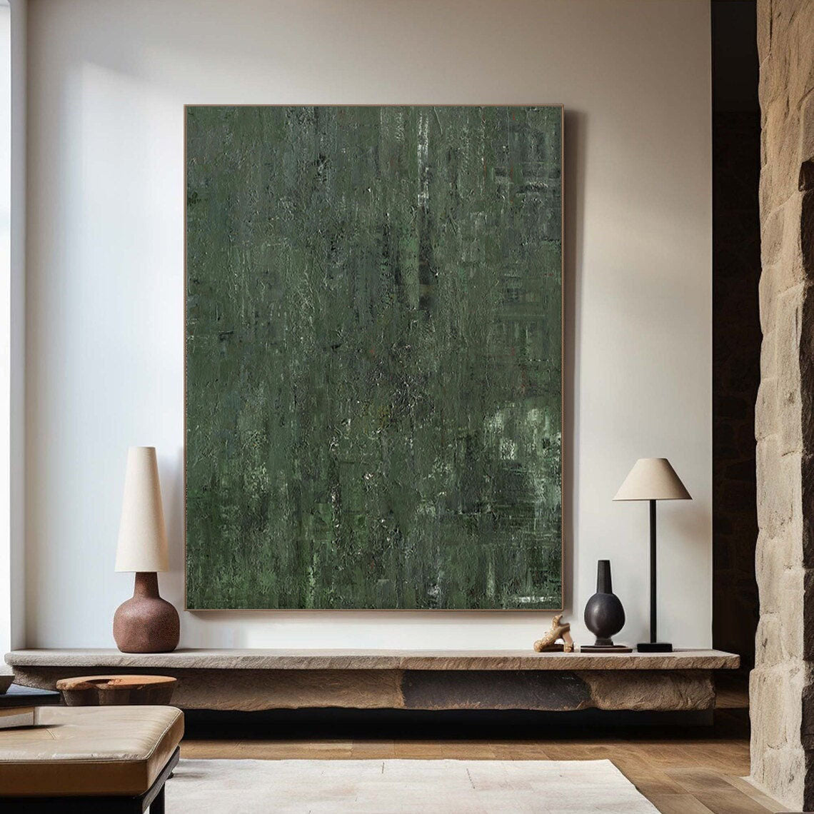 vipgallery Blue & Green Abstract Painting #CXA 012