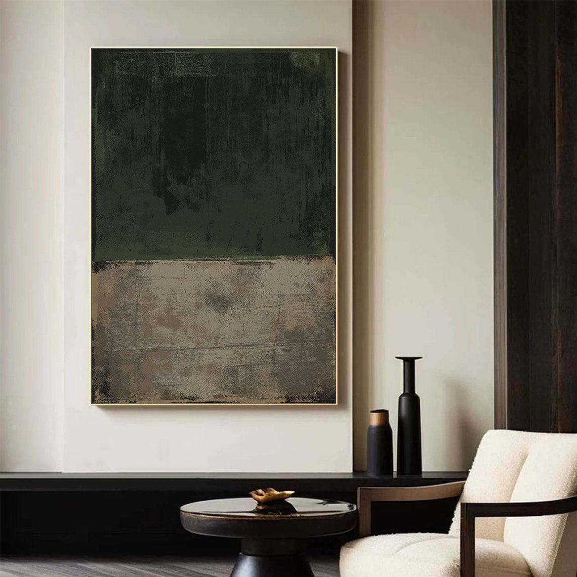 vipgallery Blue & Green Abstract Painting #CXA 013