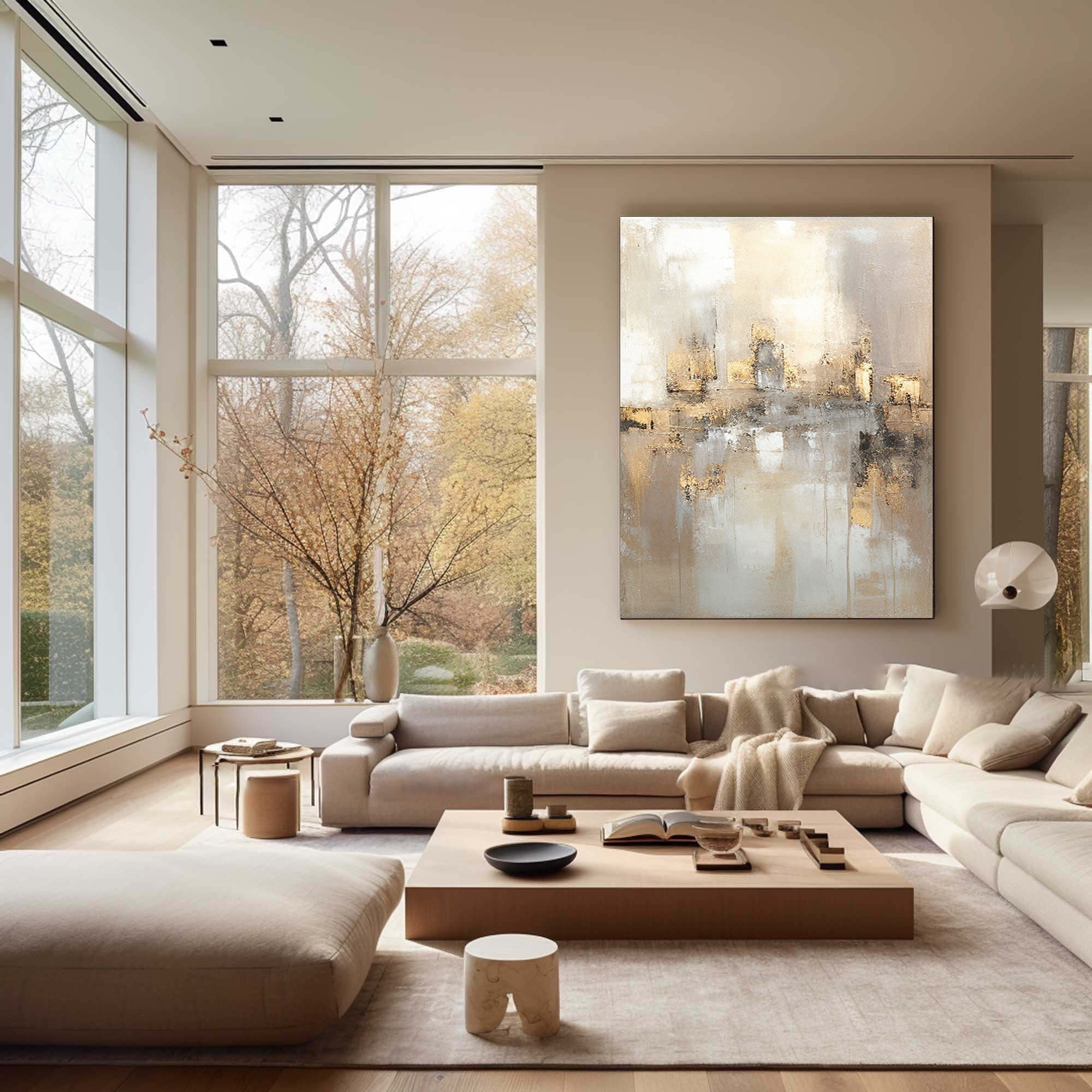 vipgallery Grey Minimalist Painting #CXA 003