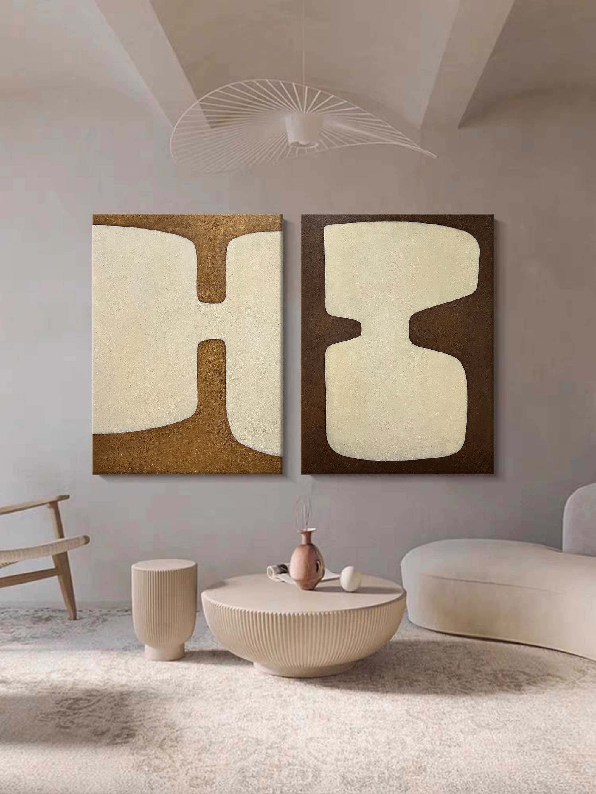 vipgallery Abstract Painting Set Of 2 #SP149