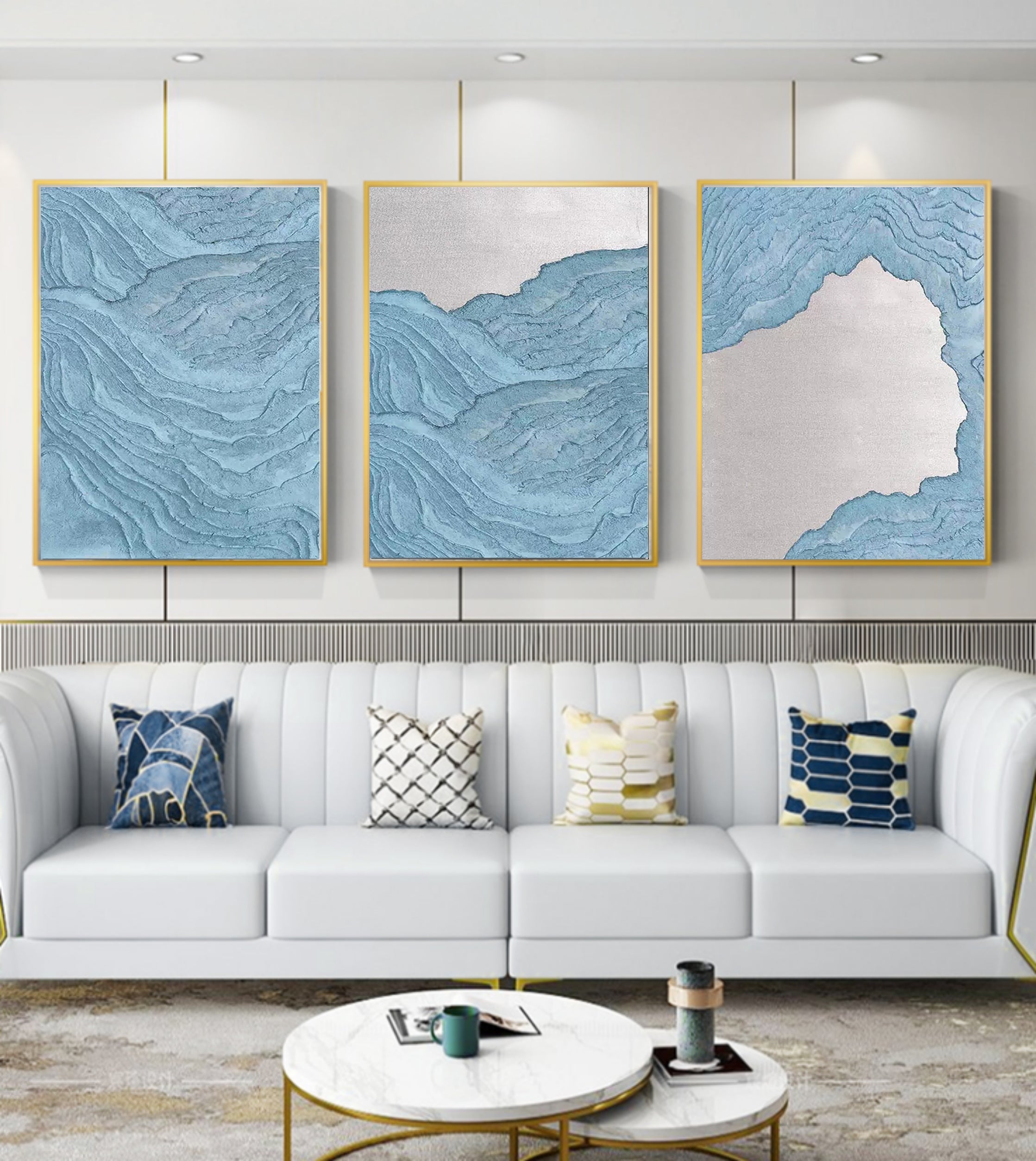 vipgallery Abstract Painting Set of 3 #SP006