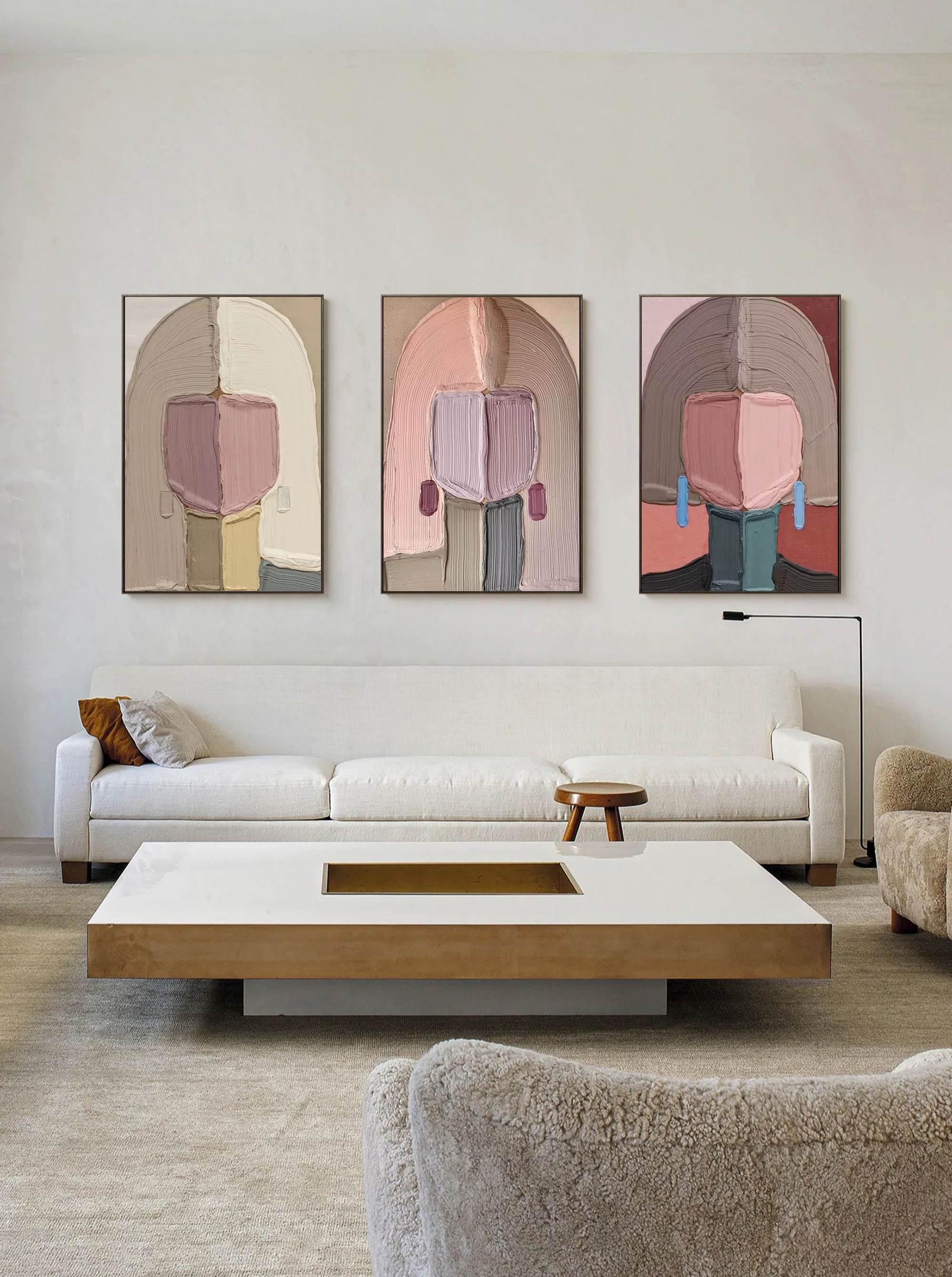 vipgallery Abstract Painting Set of 3 #SP085
