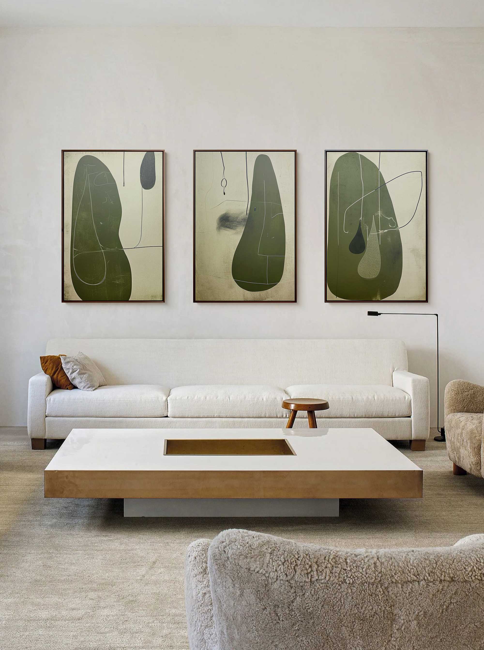 vipgallery Abstract Painting Set of 3 #SP148