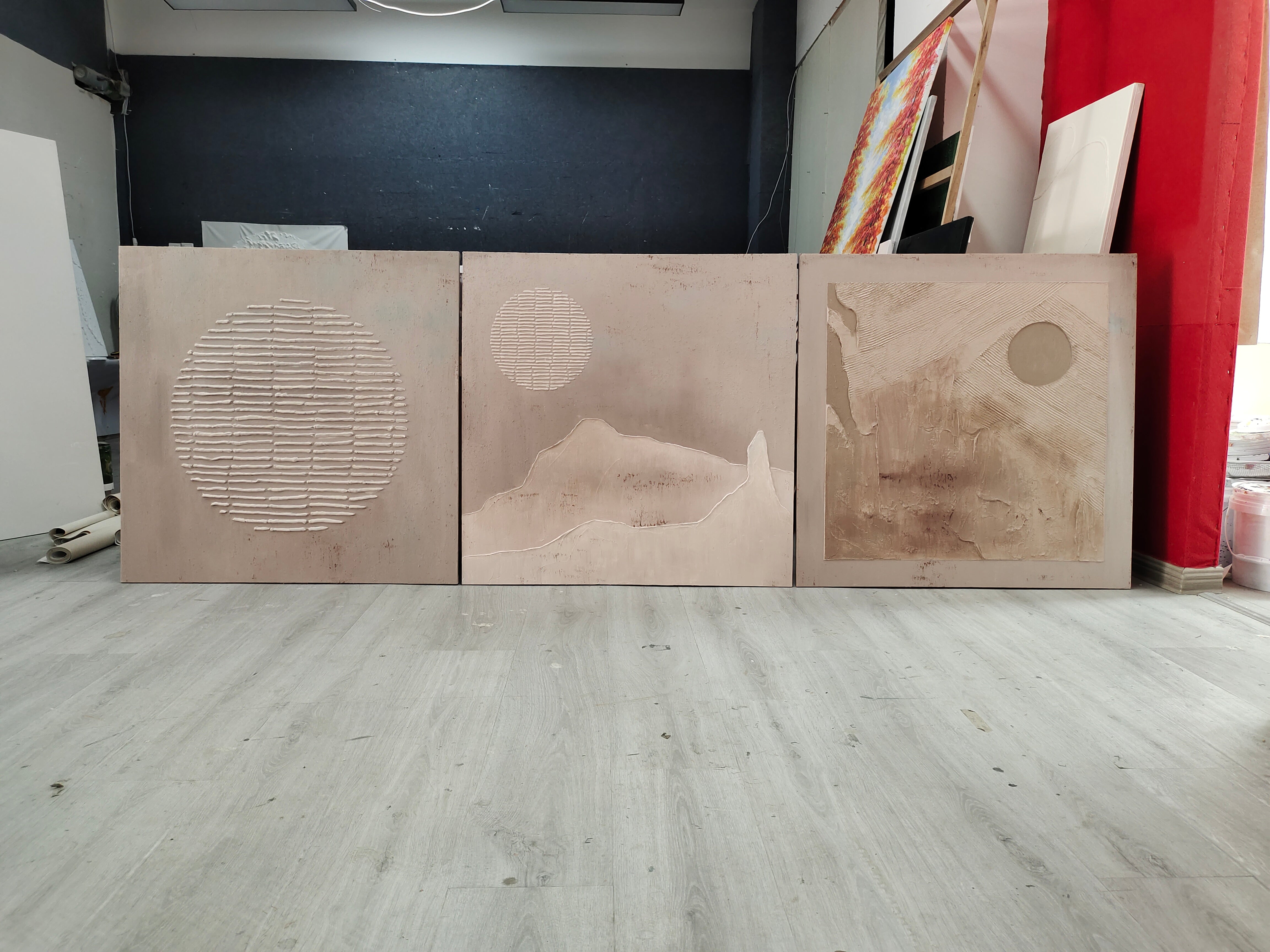 vipgallery Abstract Painting Set Of 3 #SP062