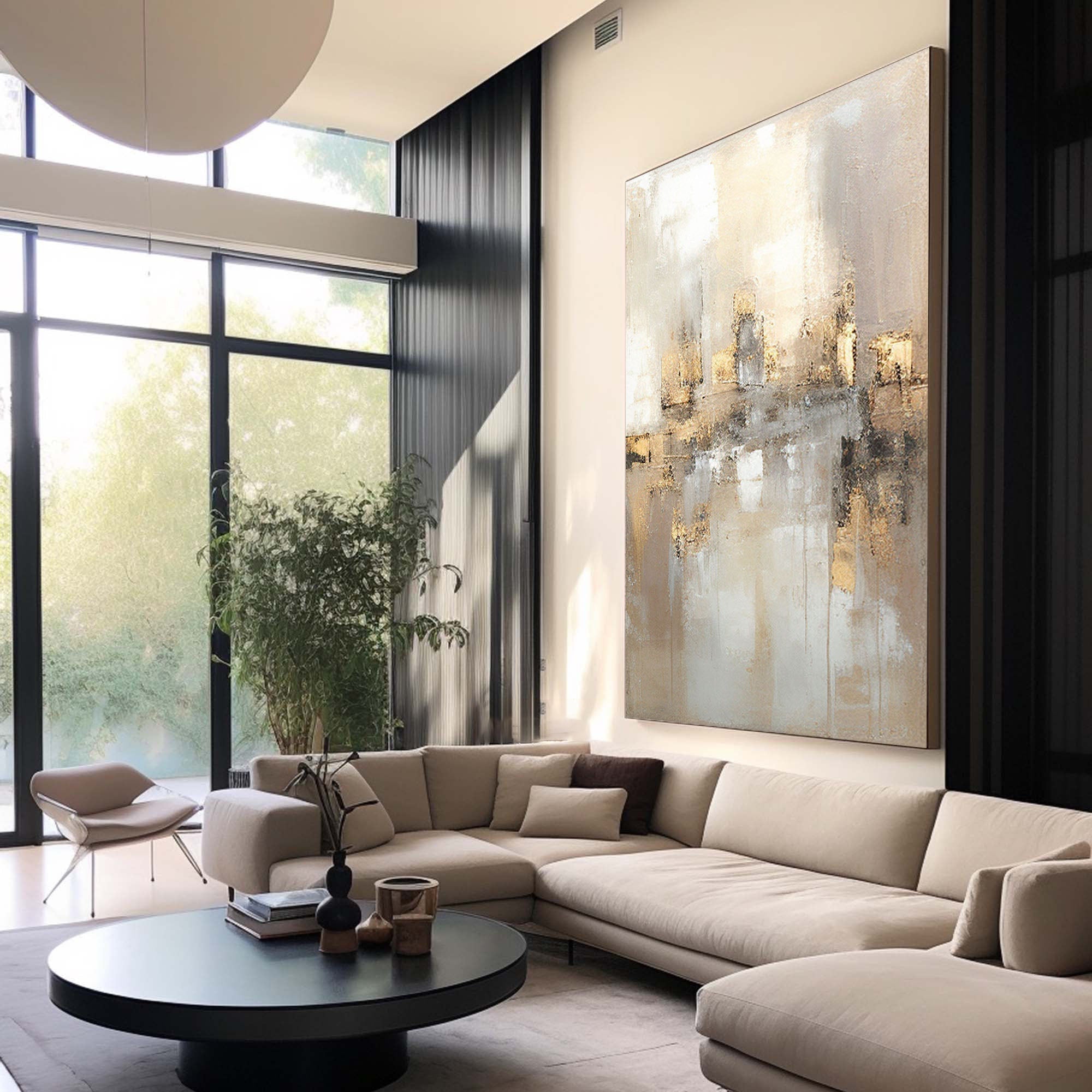 vipgallery Grey Minimalist Painting #CXA 003