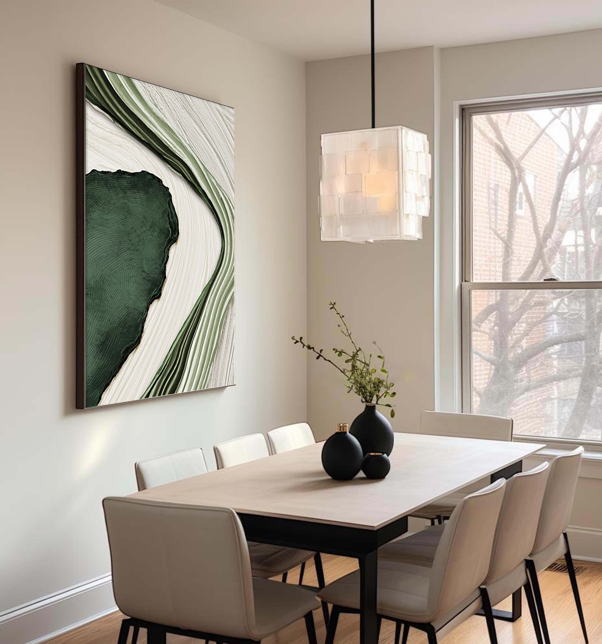 vipgallery Blue & Green Abstract Painting #CXA 014