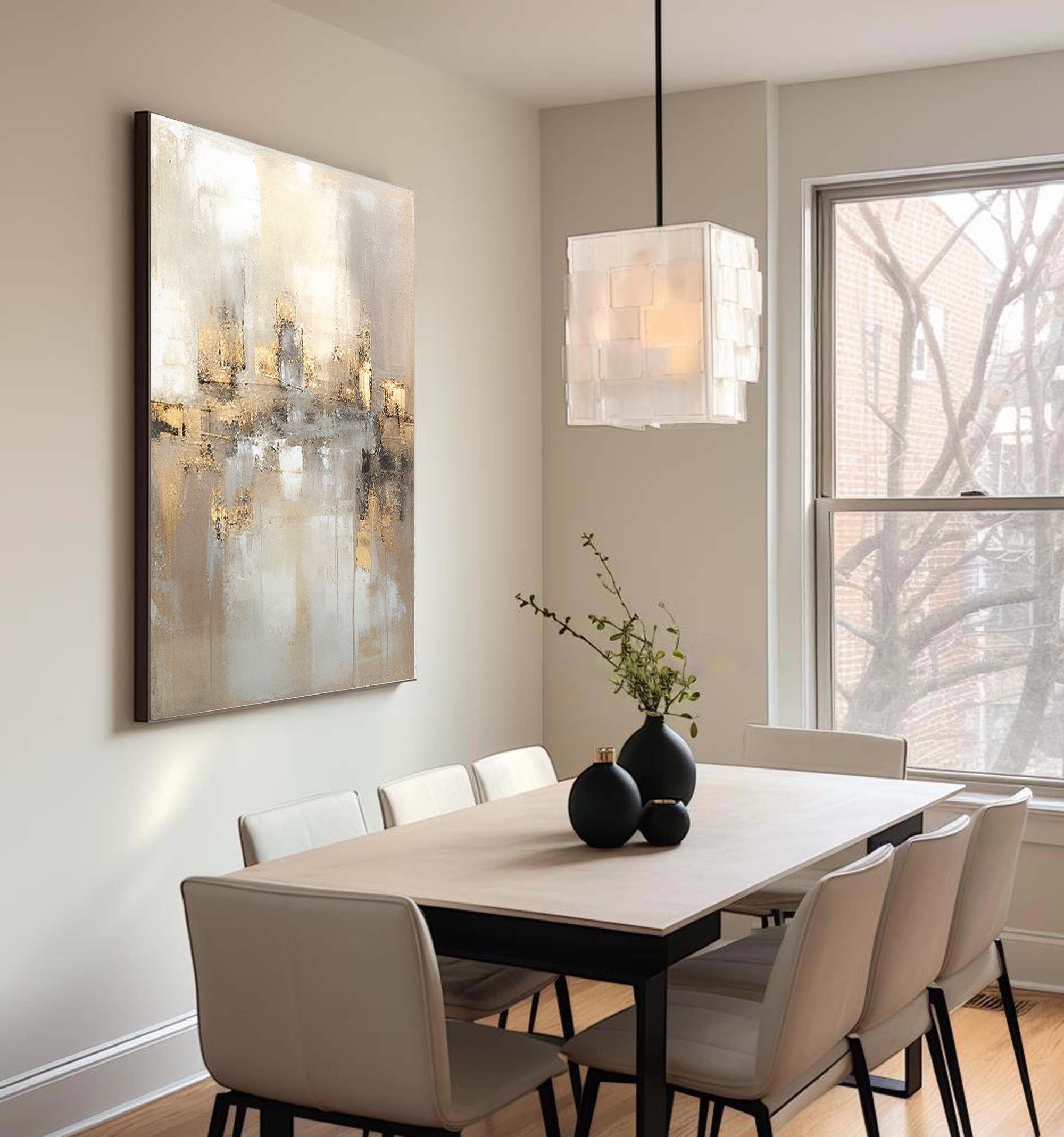 vipgallery Grey Minimalist Painting #CXA 003