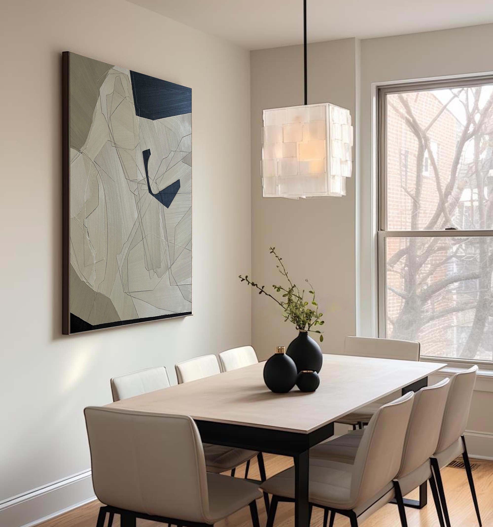 vipgallery Grey Minimalist Painting #CXA 008