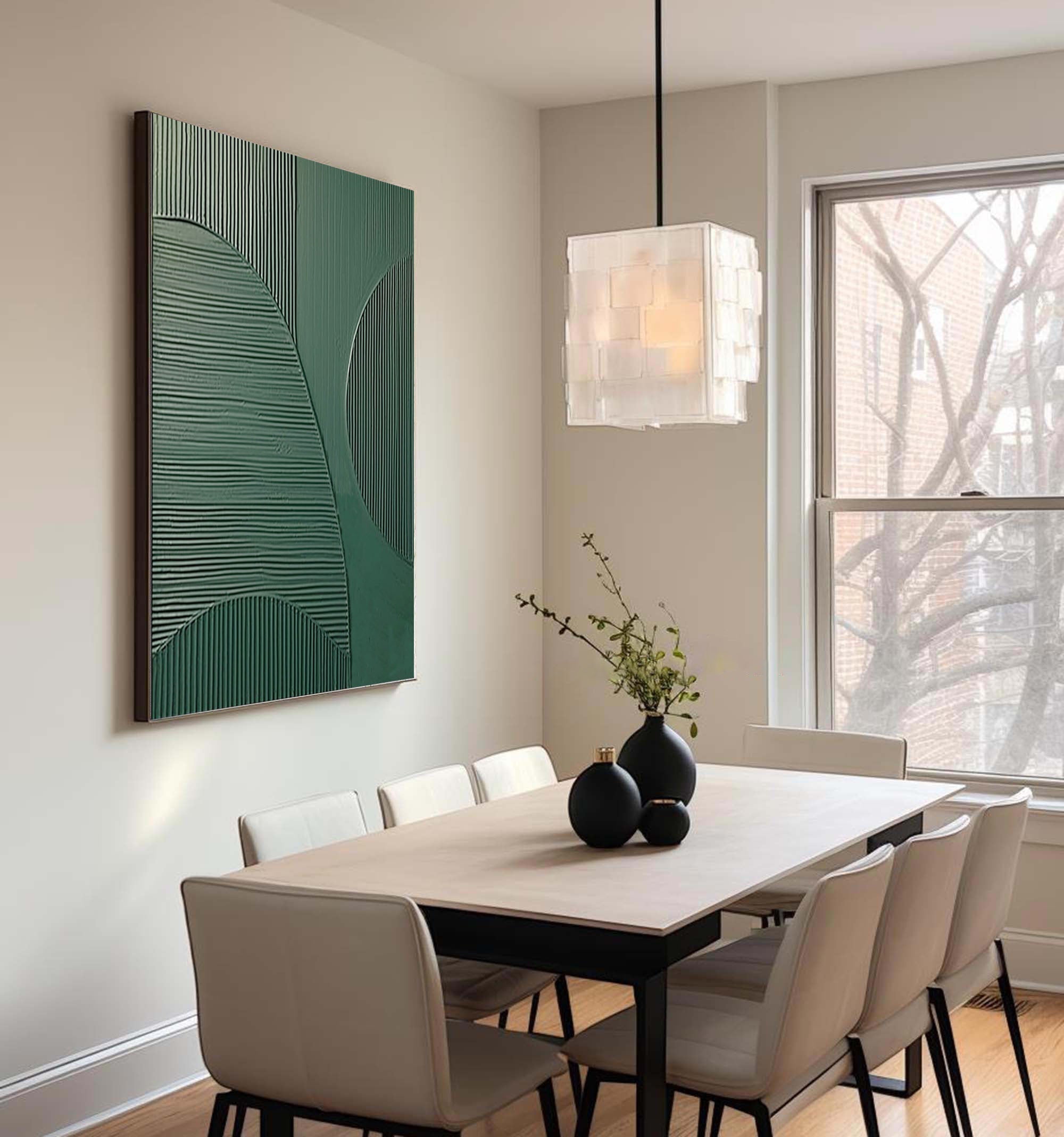 vipgallery Blue & Green Abstract Painting #CXA 009