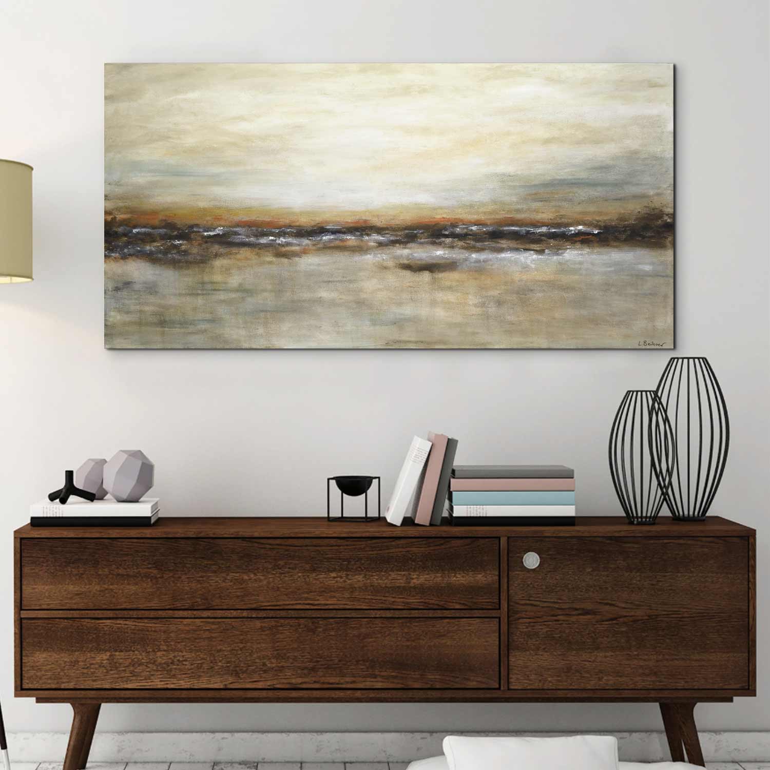 vipgallery Artwork Earth Tones Brown Sienna "Not Afraid"