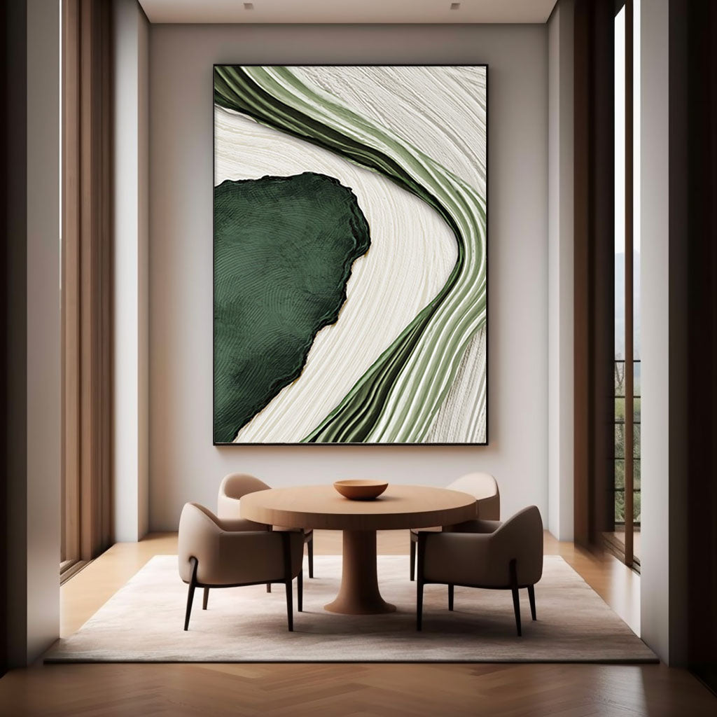 vipgallery Blue & Green Abstract Painting #CXA 014