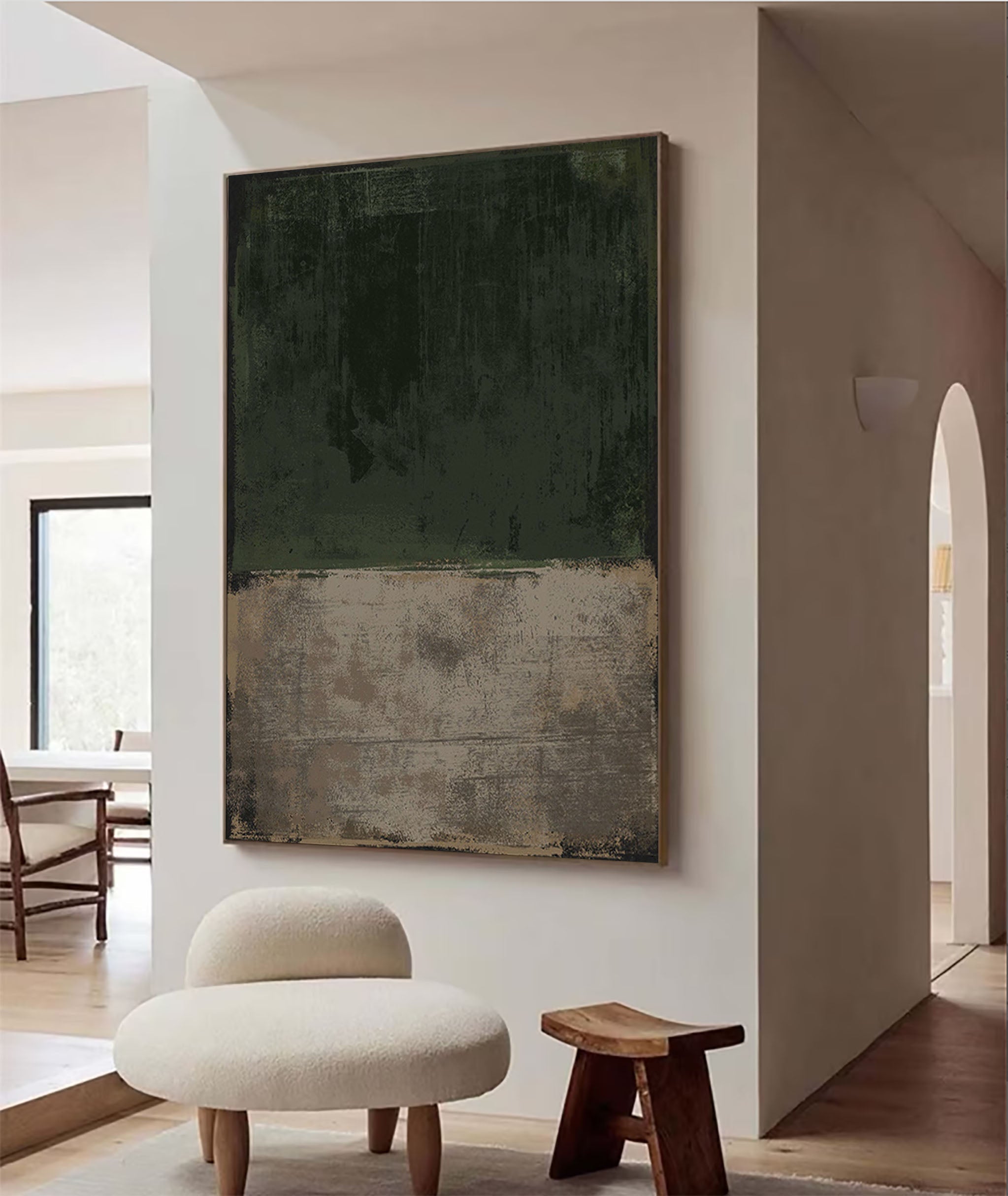 vipgallery Blue & Green Abstract Painting #CXA 013