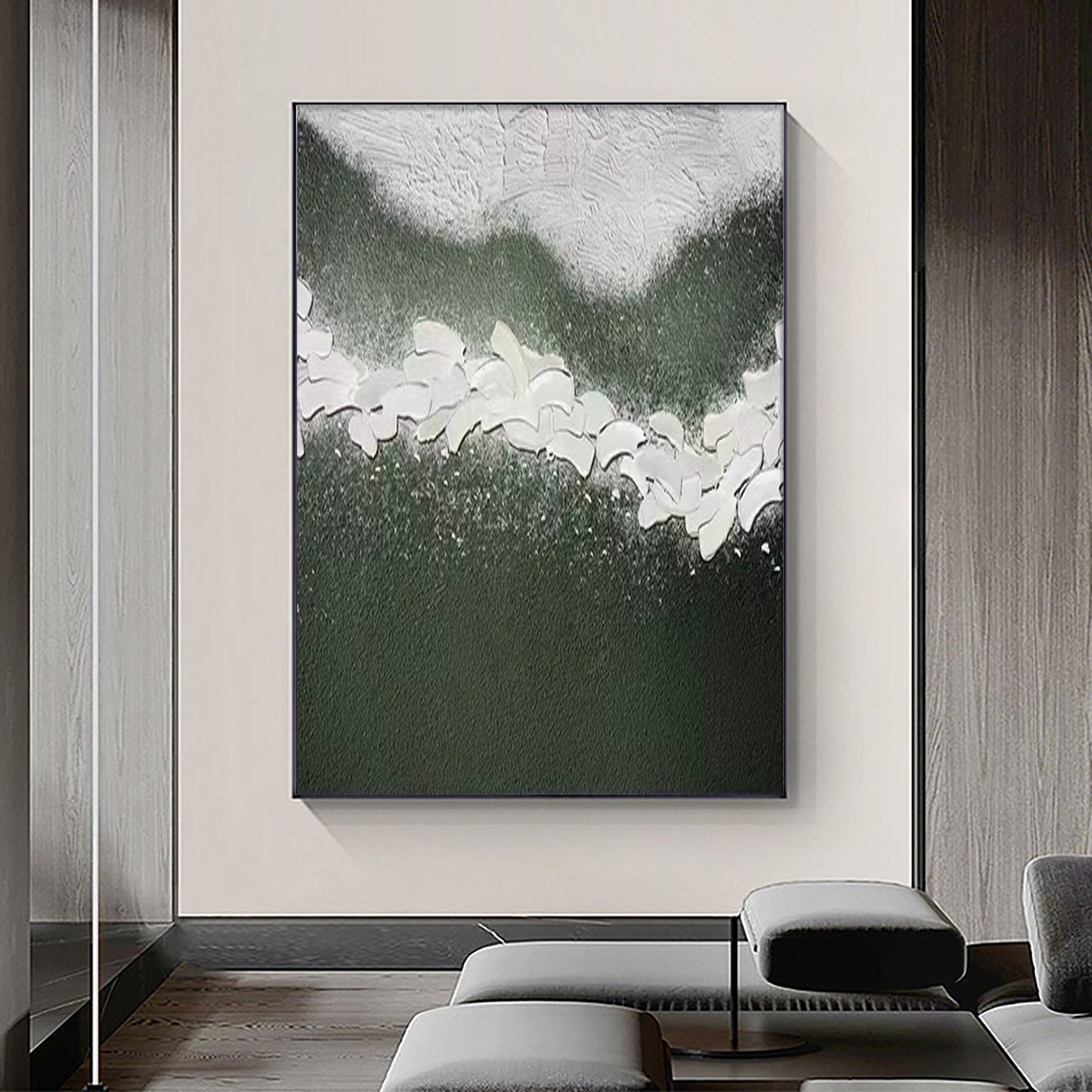 vipgallery Blue & Green Abstract Painting #CXA 010