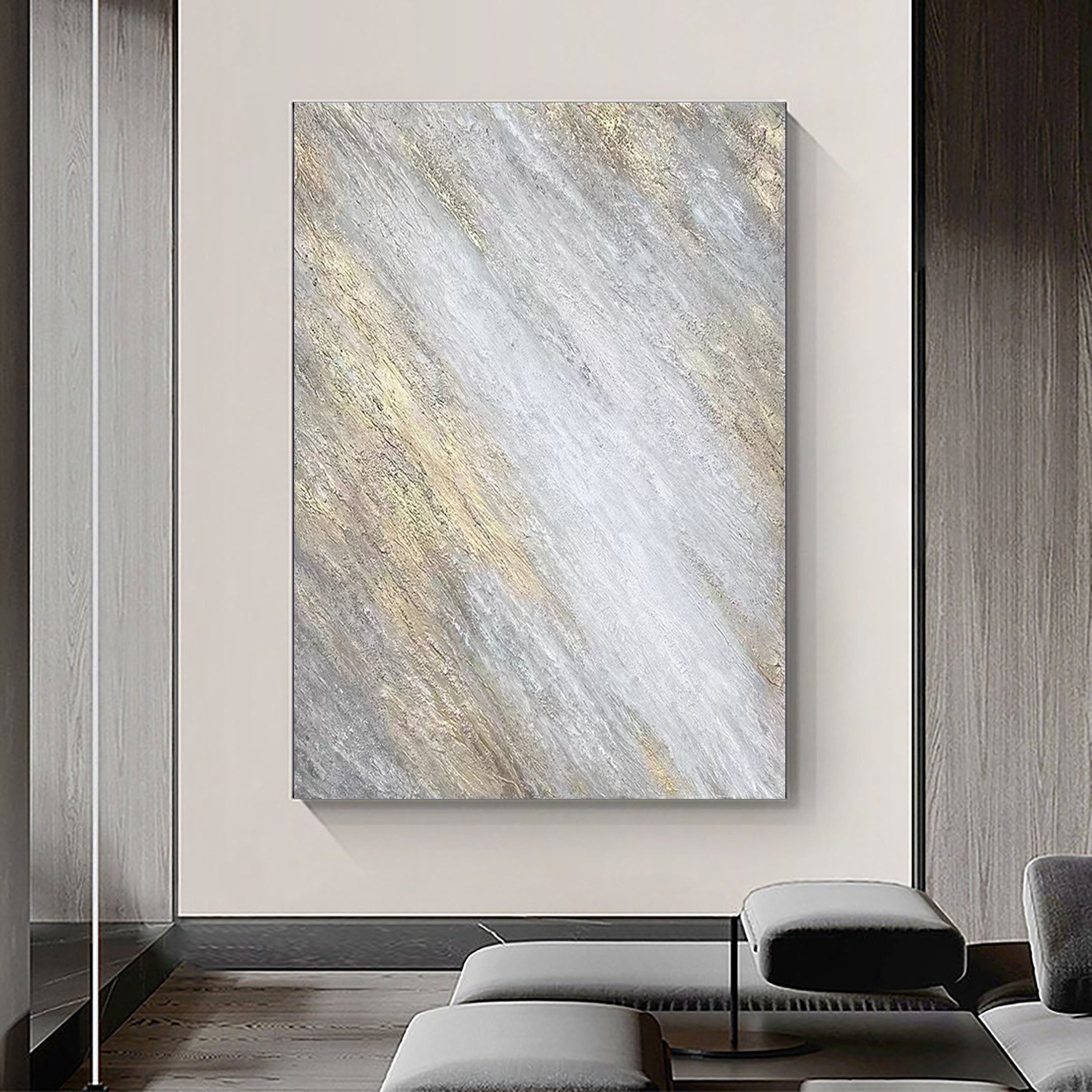 vipgallery Grey Minimalist Painting #CXA 001