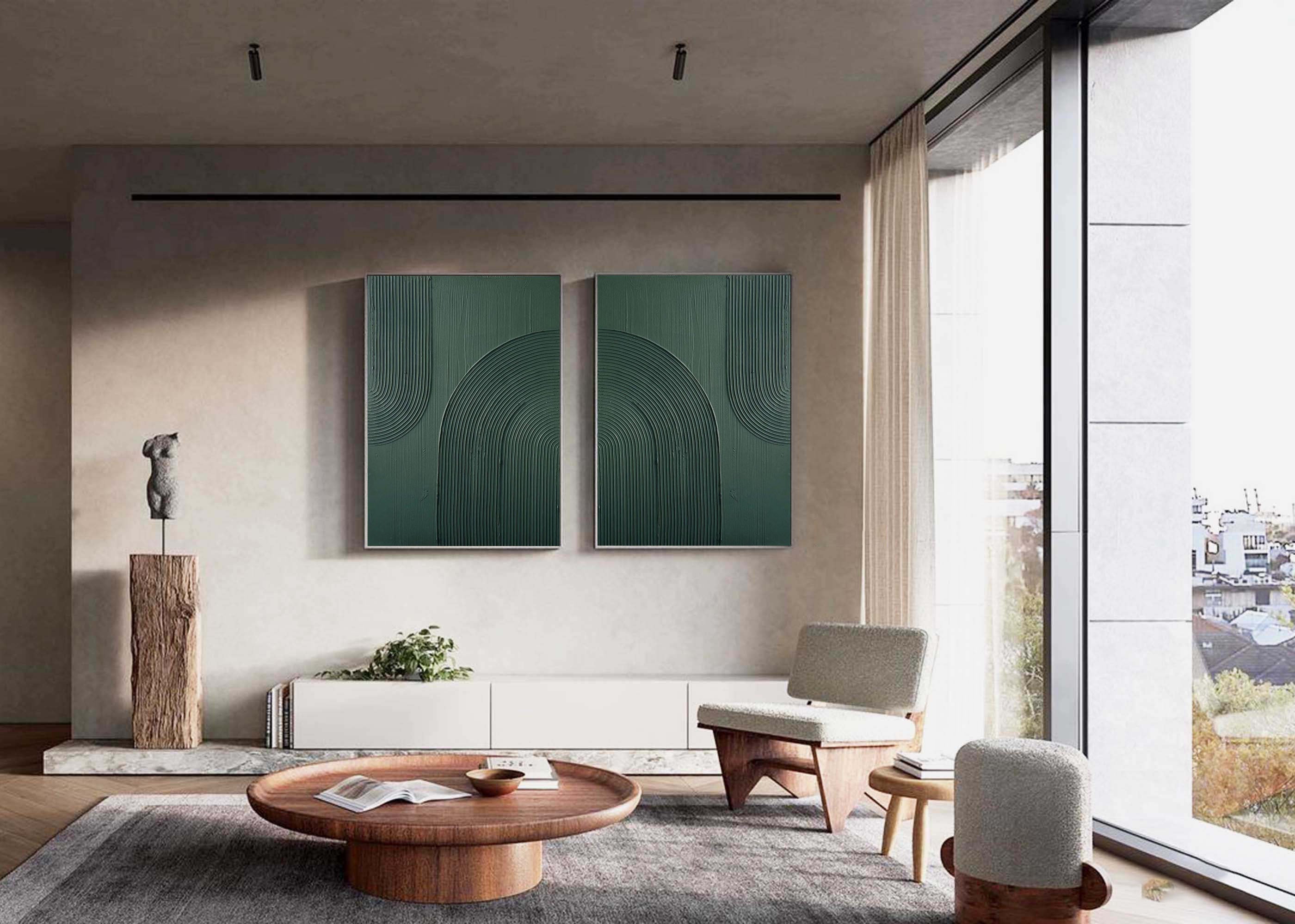 vipgallery Abstract Tranquility Painting SET OF 2 #CXA 017
