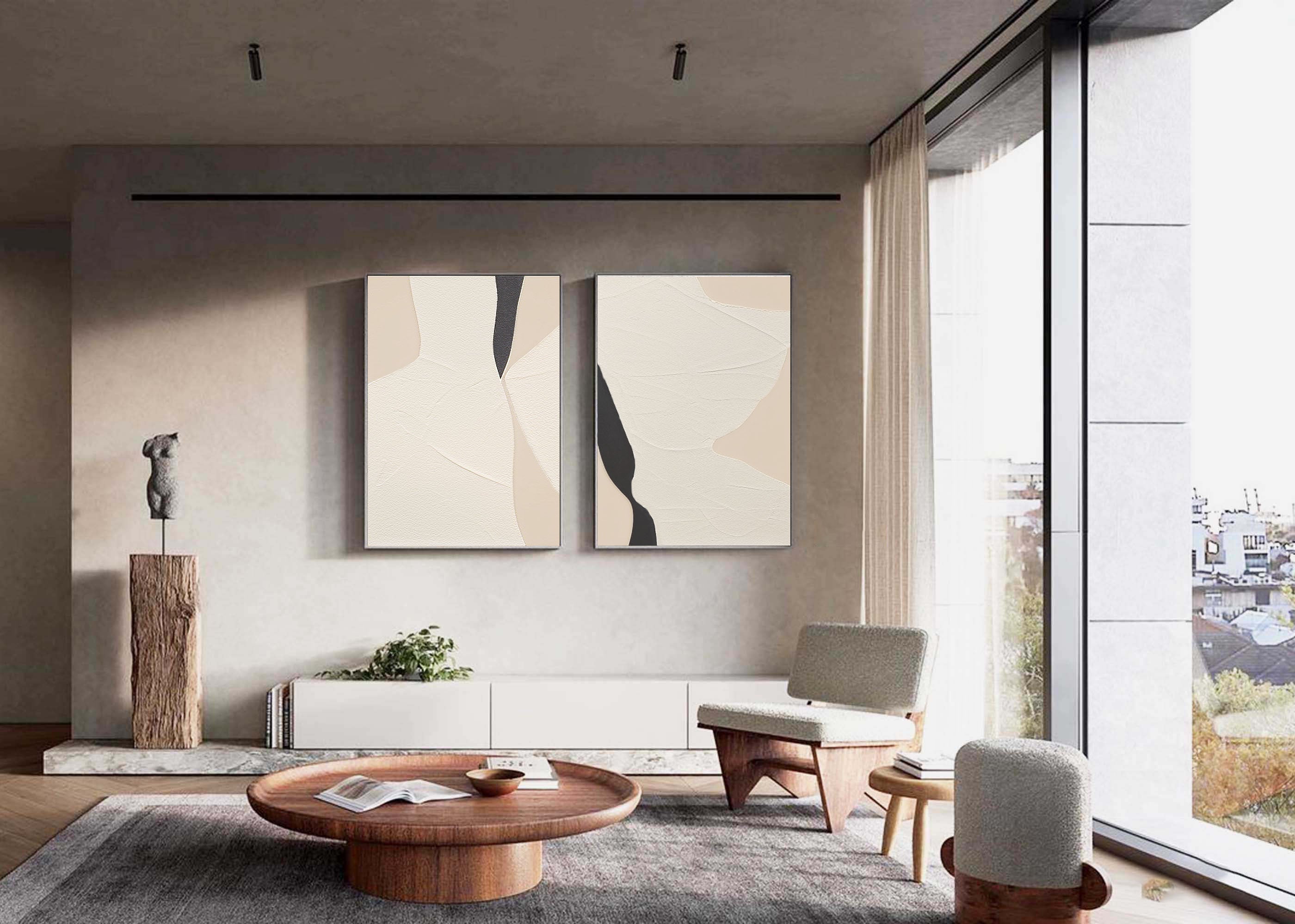 vipgallery Abstract Tranquility Painting SET OF 2 #CXA 010