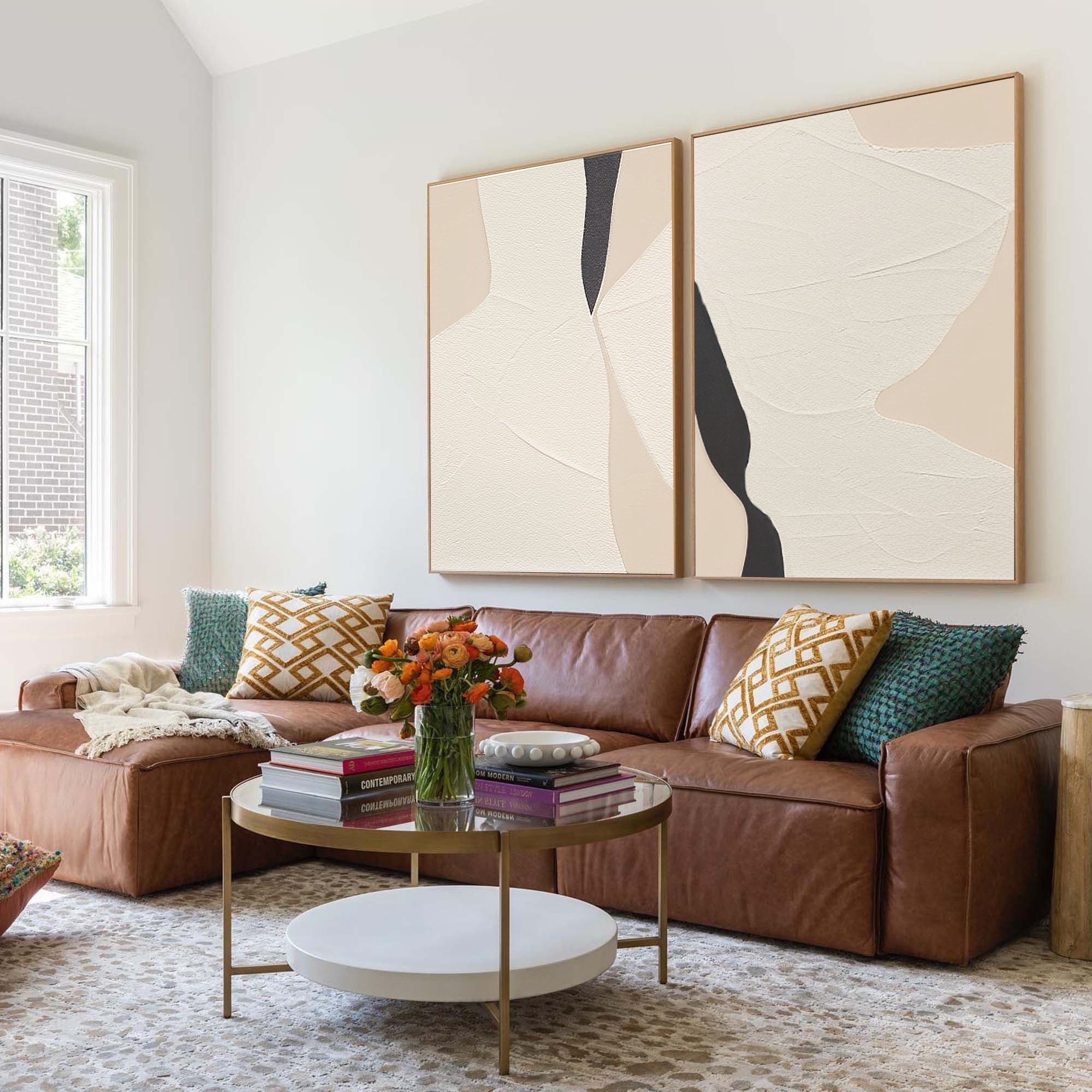 vipgallery Abstract Tranquility Painting SET OF 2 #CXA 010