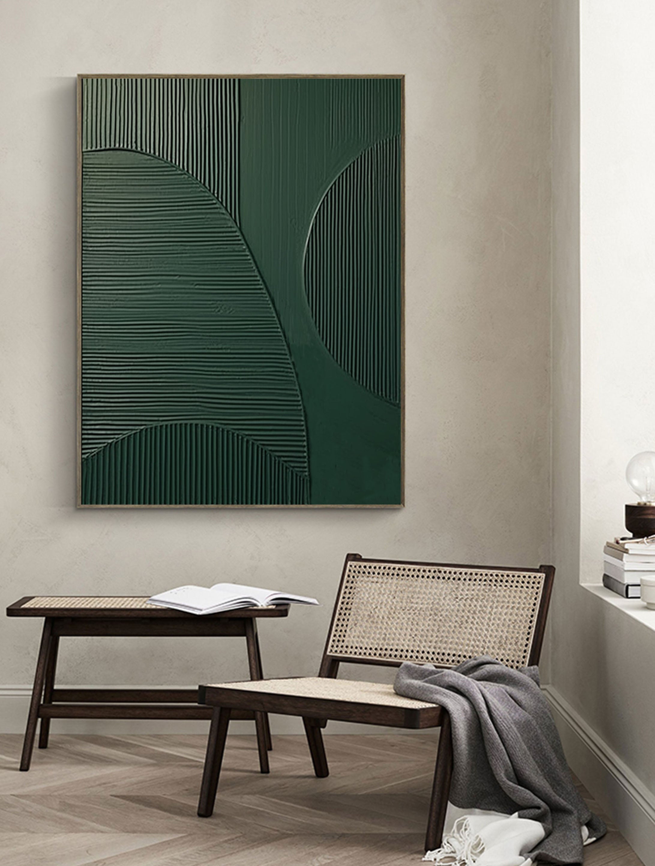 vipgallery Blue & Green Abstract Painting #CXA 009