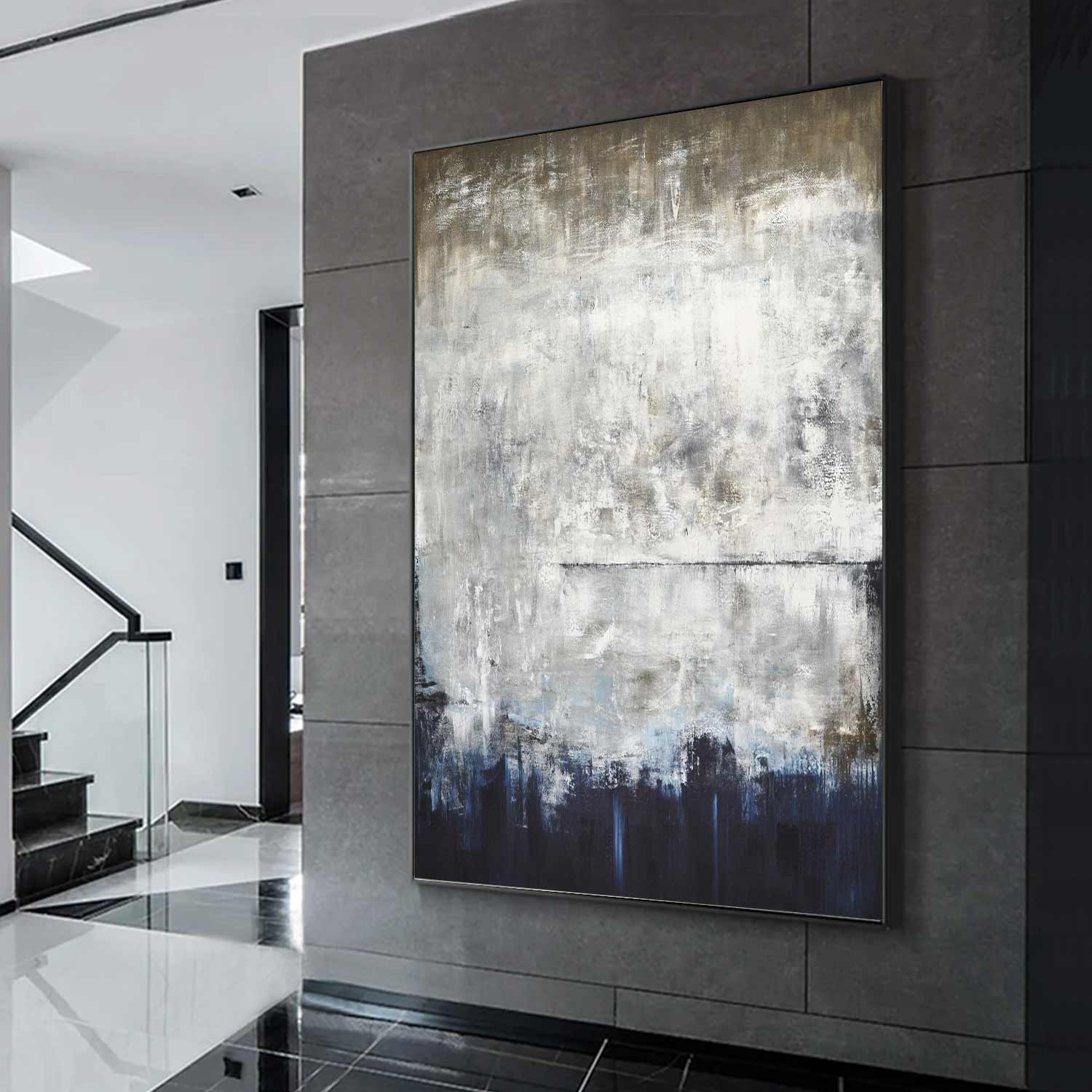 vipgallery Original Large Contemporary Abstract Painting "Silent Strength"