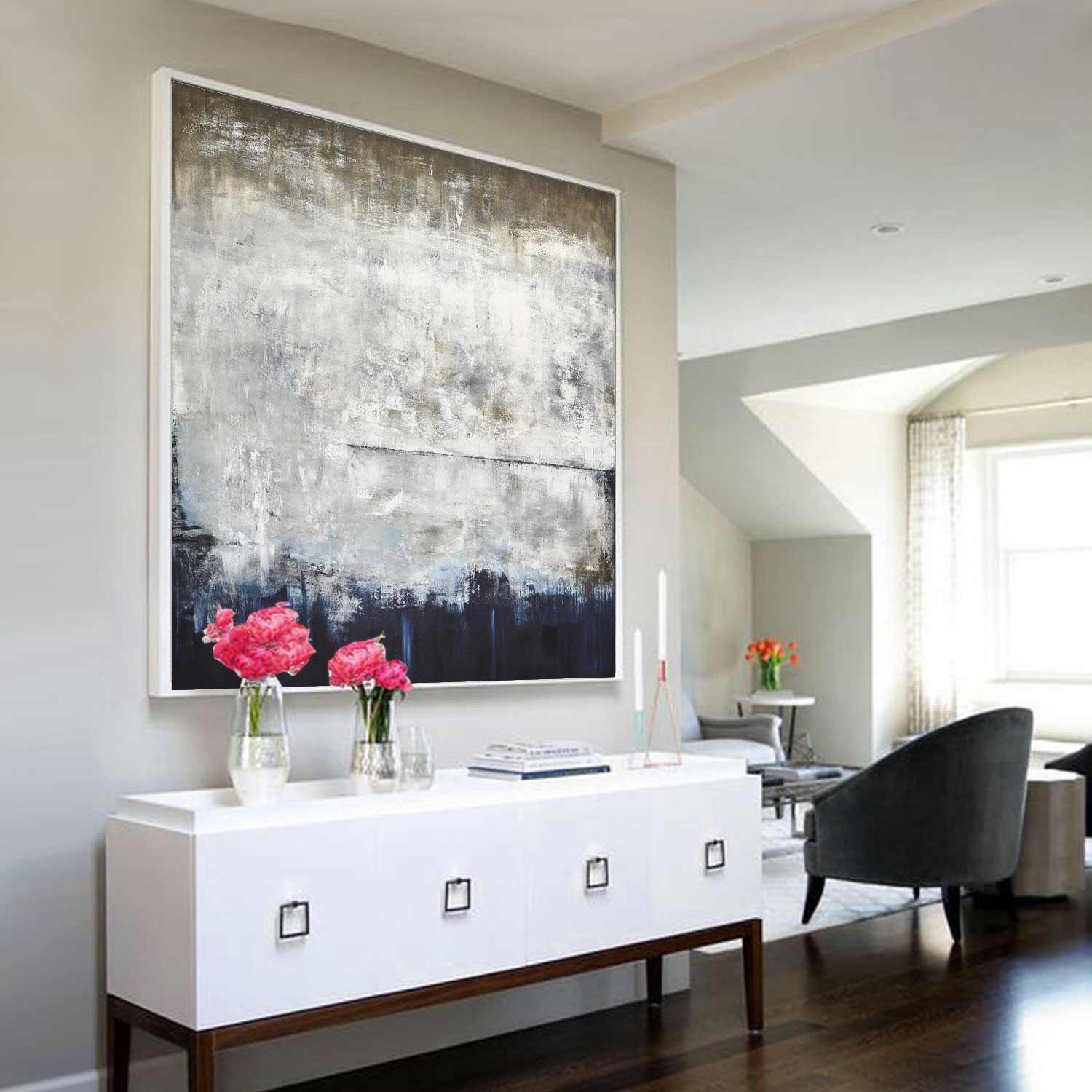 vipgallery High End Hand Painted Abstract "Silent Strength"