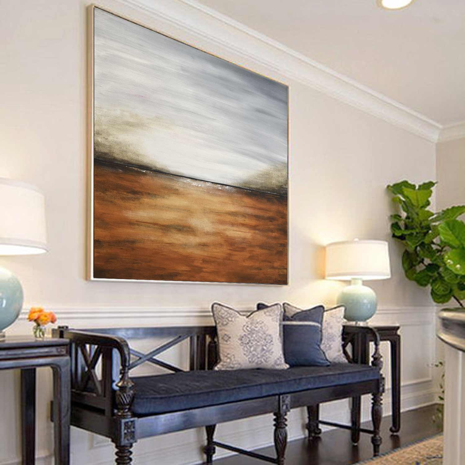vipgallery Sienna Amber Landscape Oil Painting "The Change"