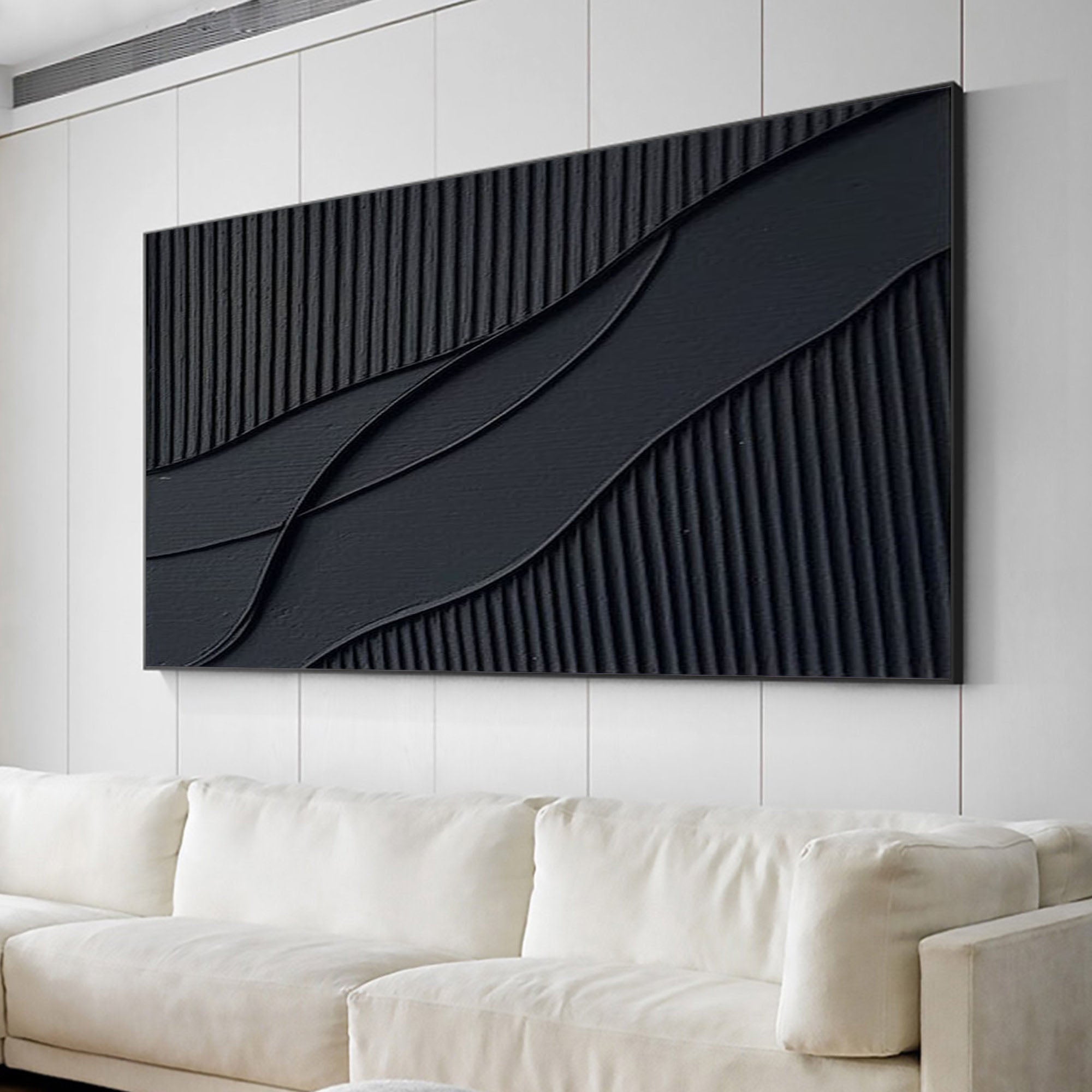 vipgallery Black & White Abstract Painting #CXA 023