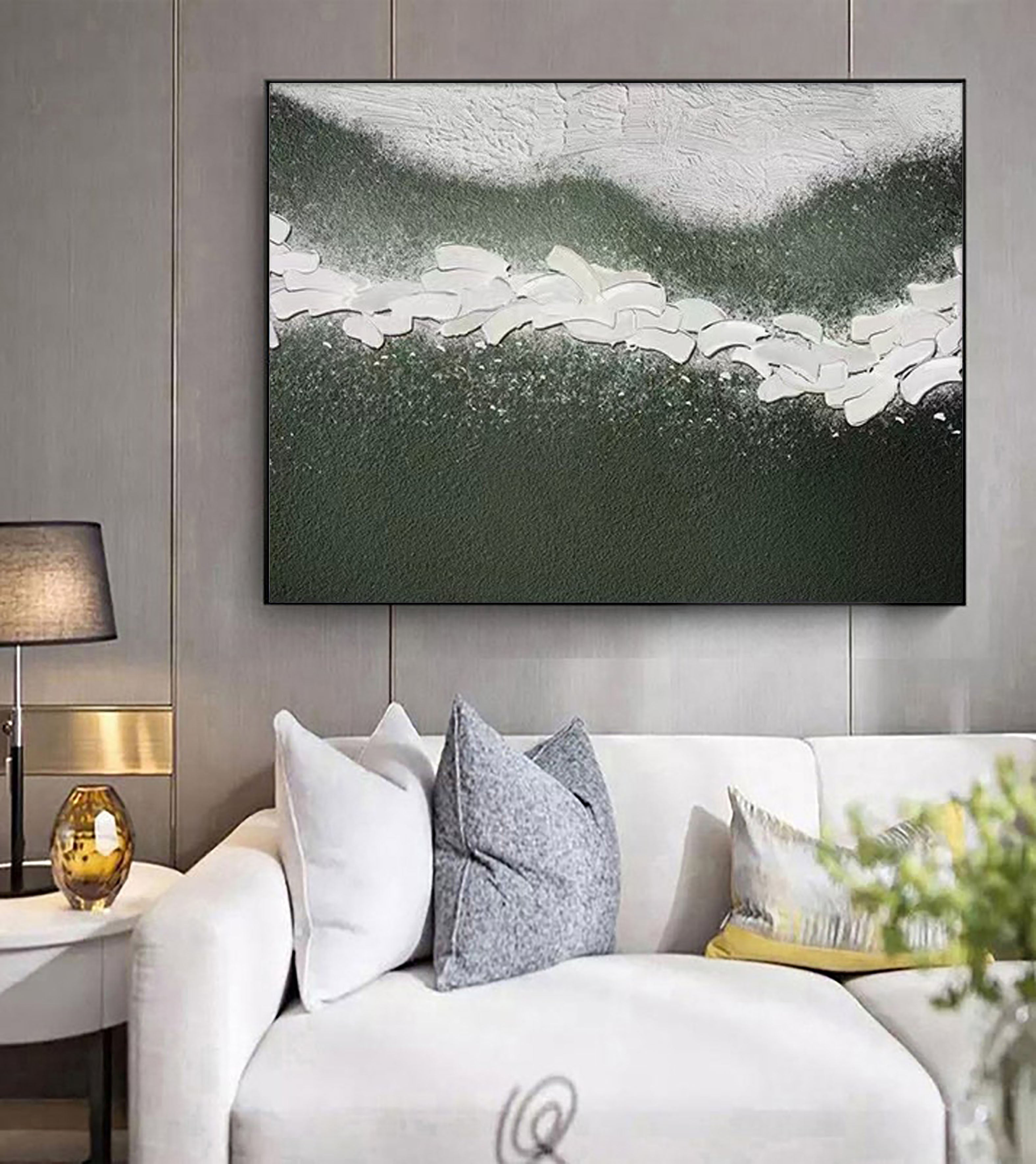 vipgallery Blue & Green Abstract Painting #CXA 011