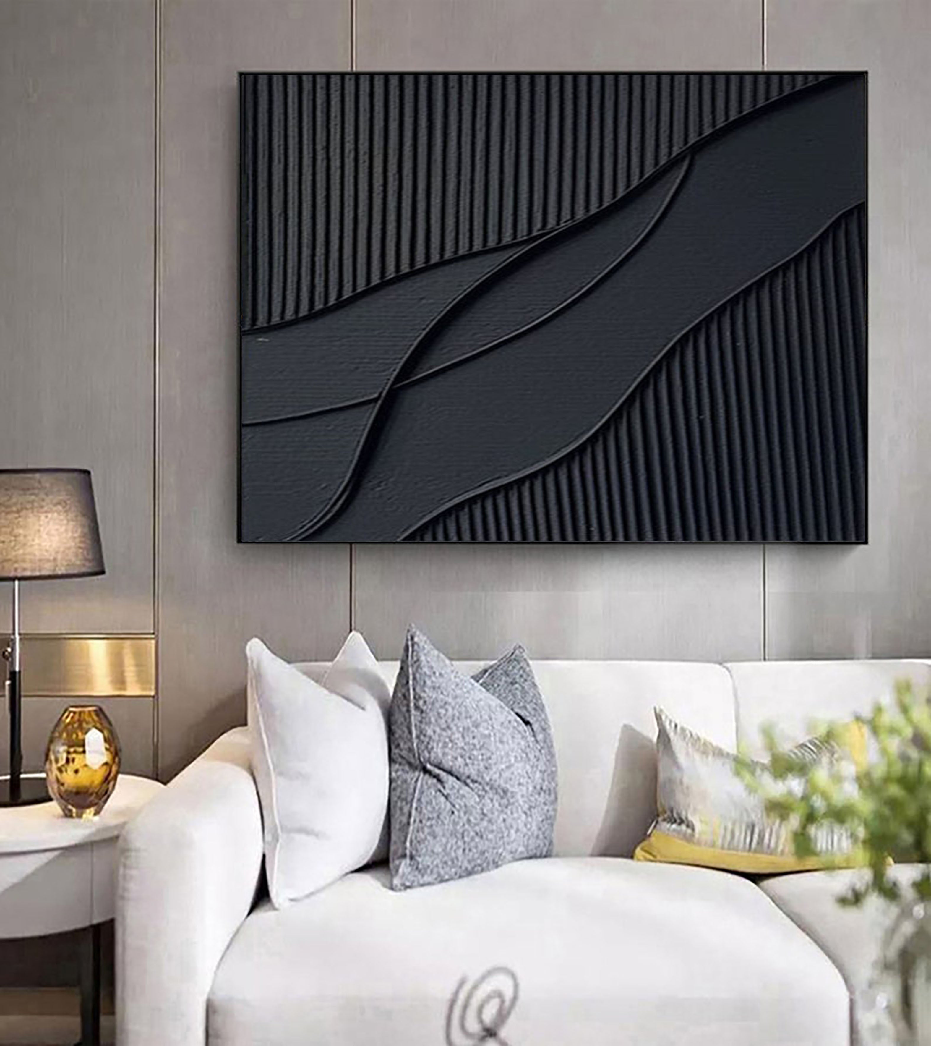 vipgallery Black & White Abstract Painting #CXA 023