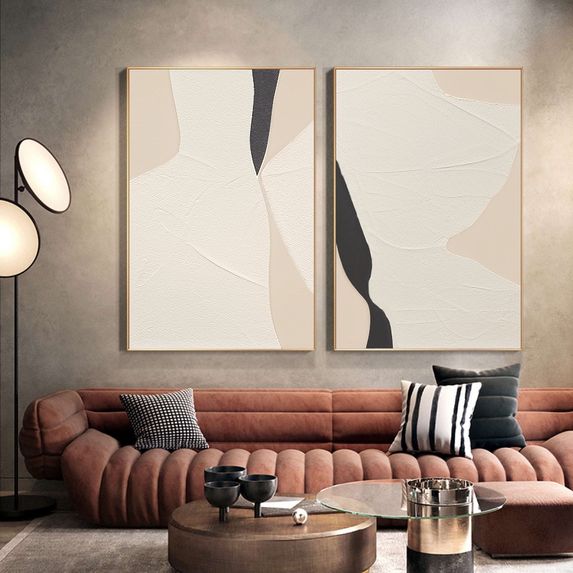 vipgallery Abstract Tranquility Painting SET OF 2 #CXA 010