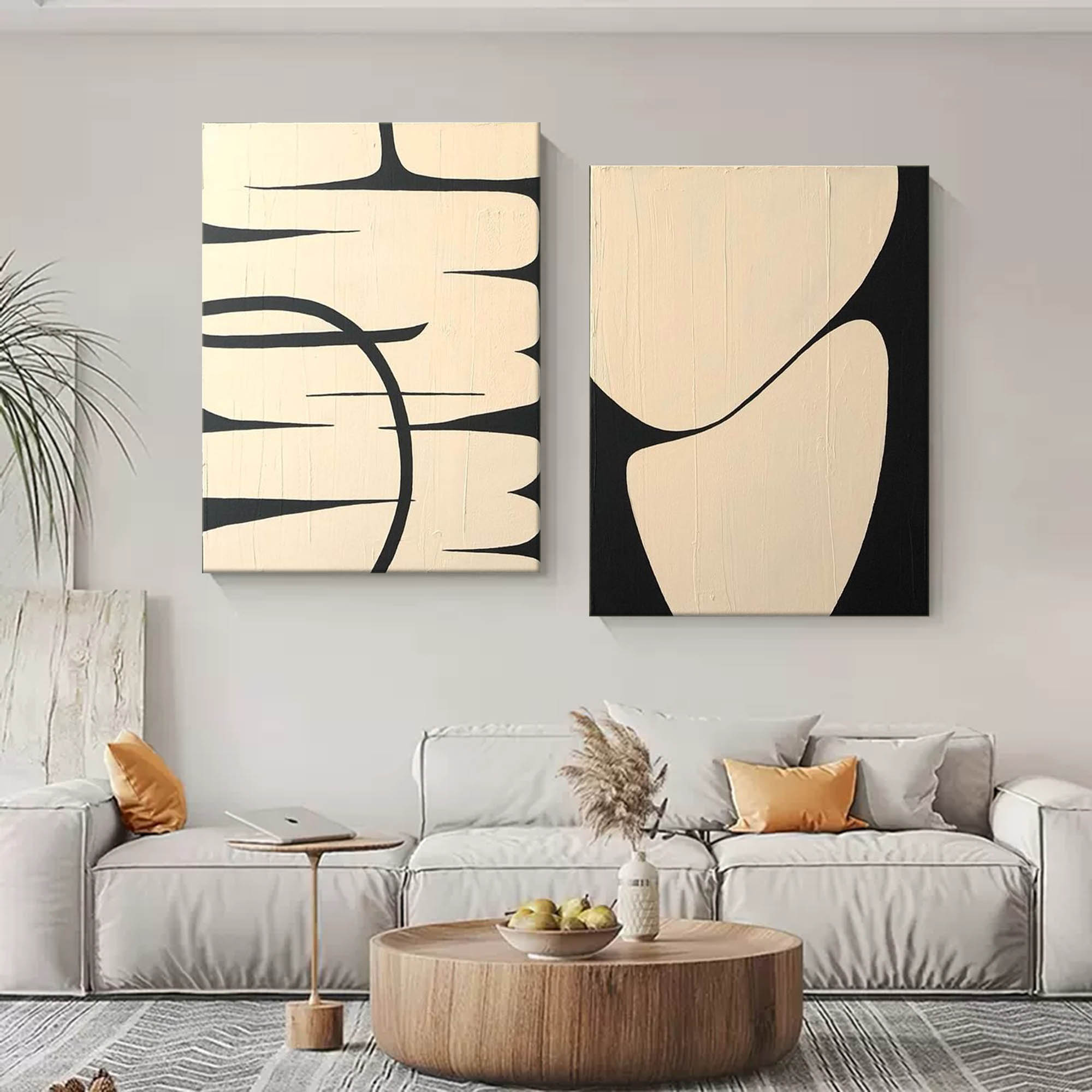 vipgallery Abstract Painting Set Of 2 #SP135