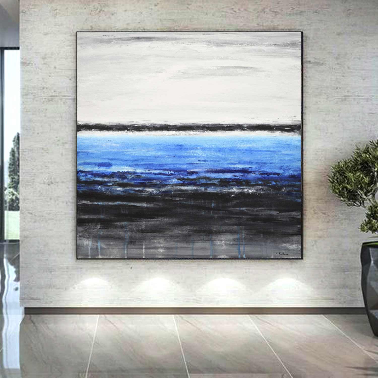 vipgallery Seascape Painting Tranquil Serene Wall Art "Deep Waters"