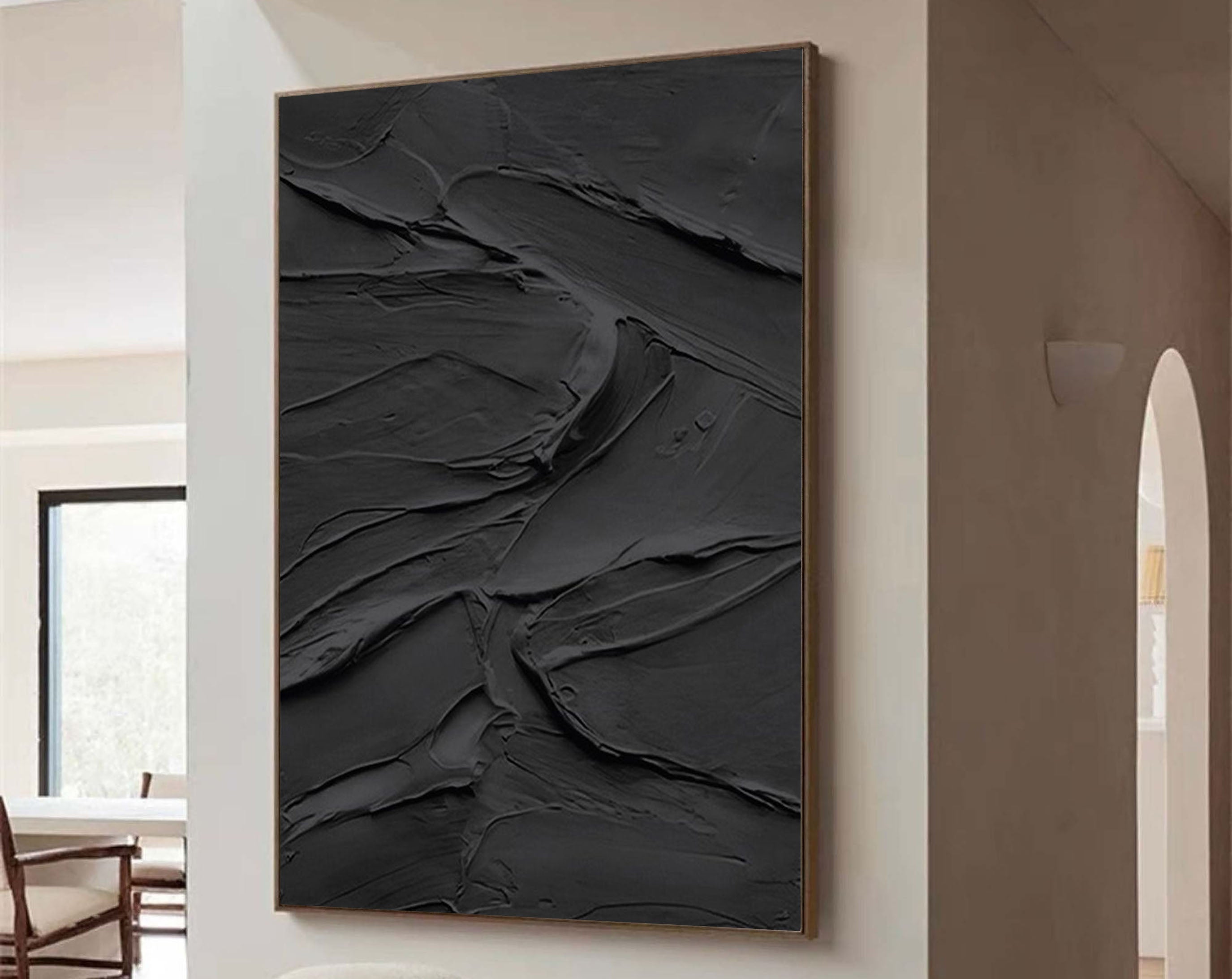 vipgallery Black & White Abstract Painting #CXA 024