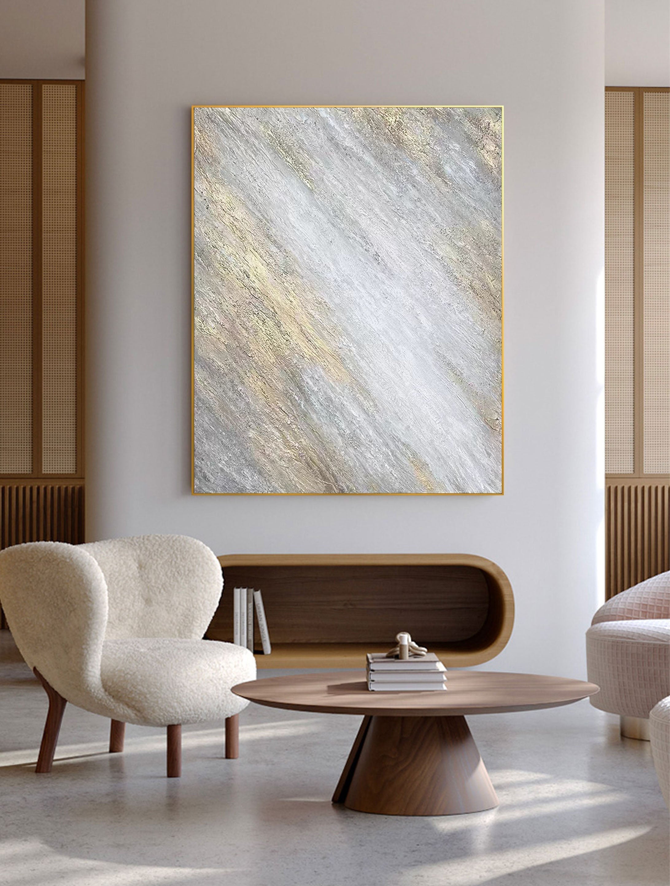 vipgallery Grey Minimalist Painting #CXA 001