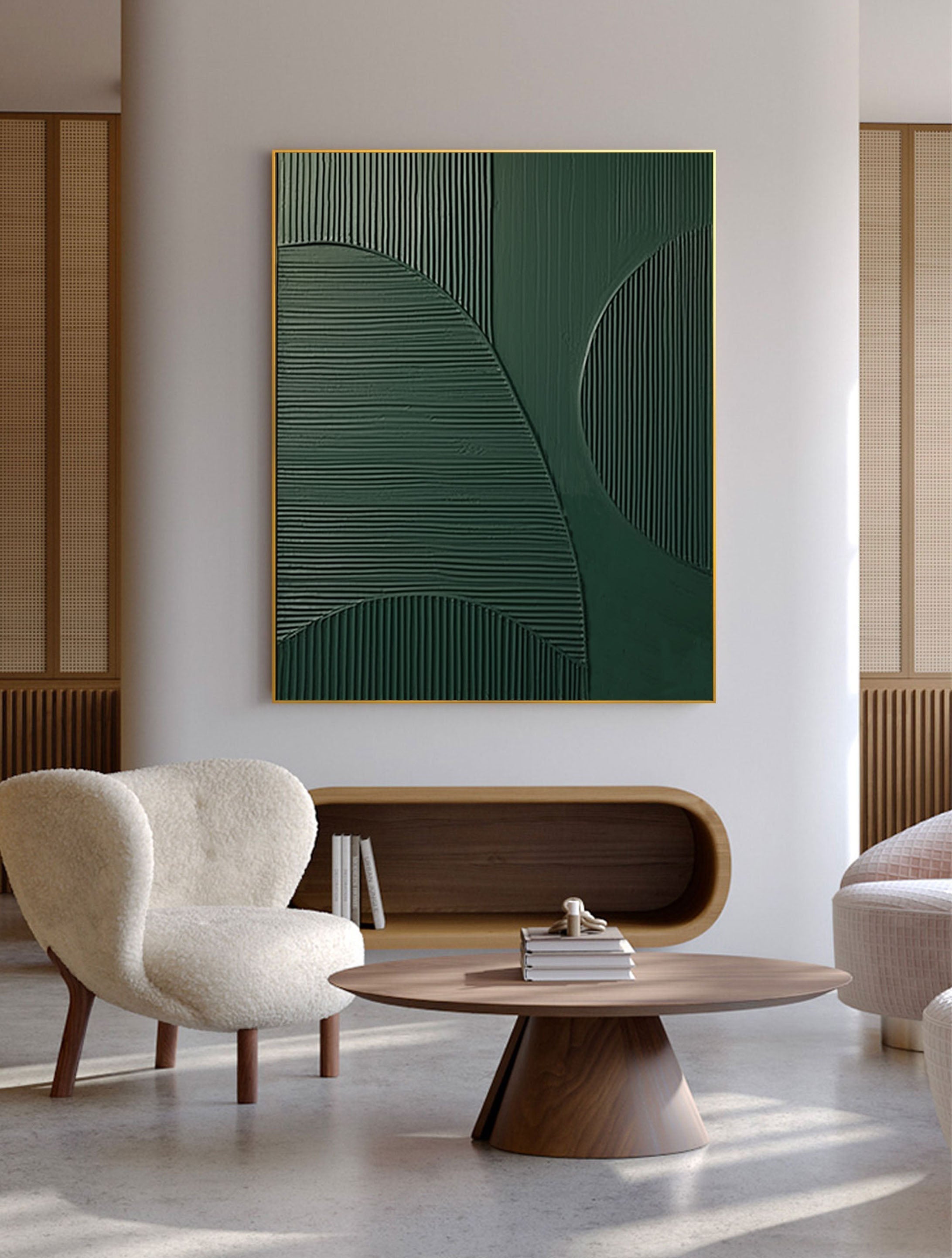 vipgallery Blue & Green Abstract Painting #CXA 009