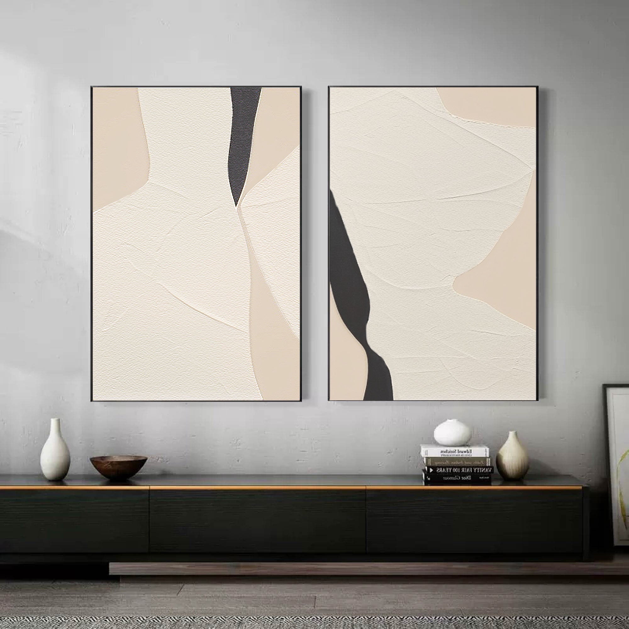vipgallery Abstract Tranquility Painting SET OF 2 #CXA 010