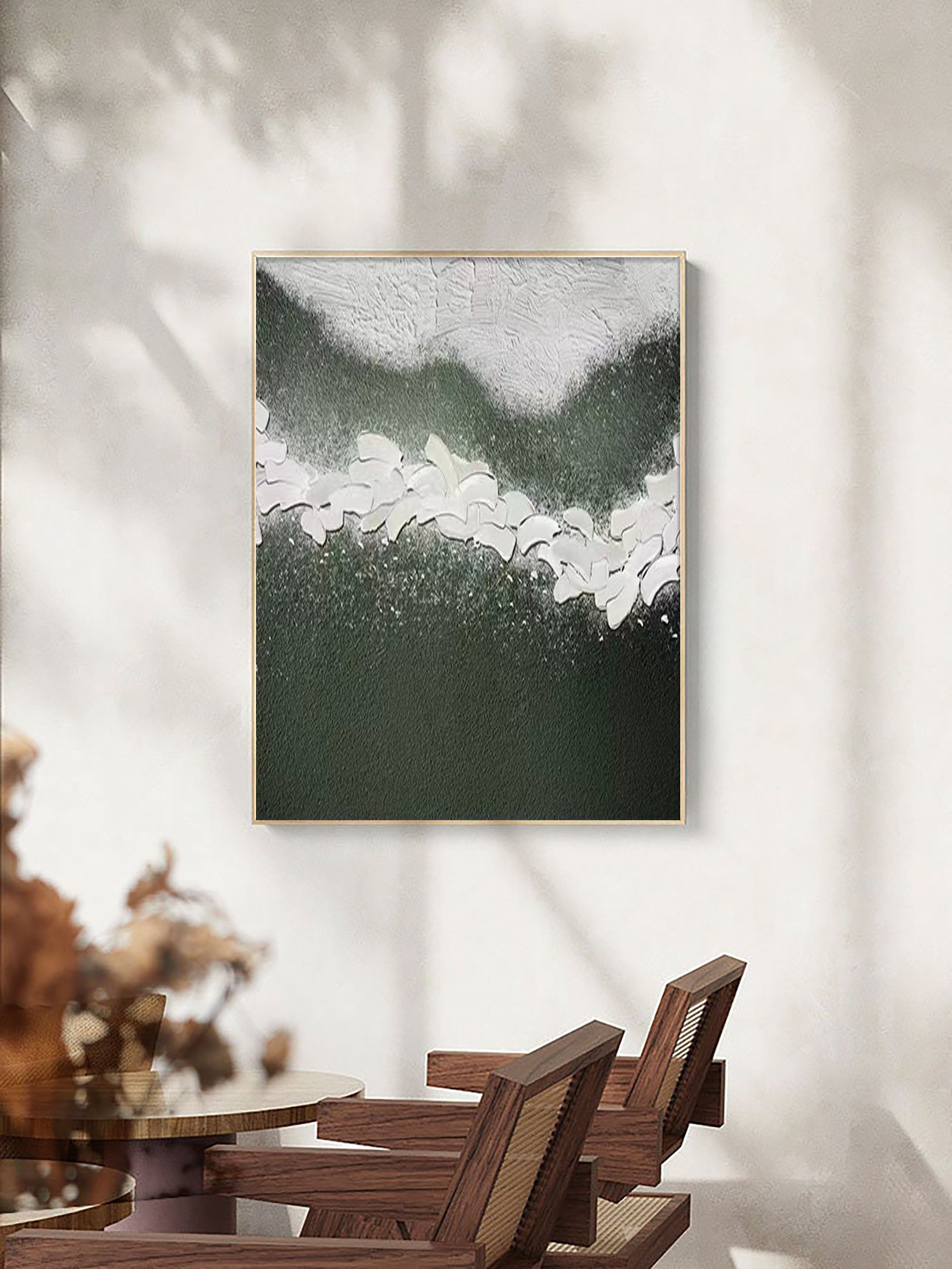 vipgallery Blue & Green Abstract Painting #CXA 010