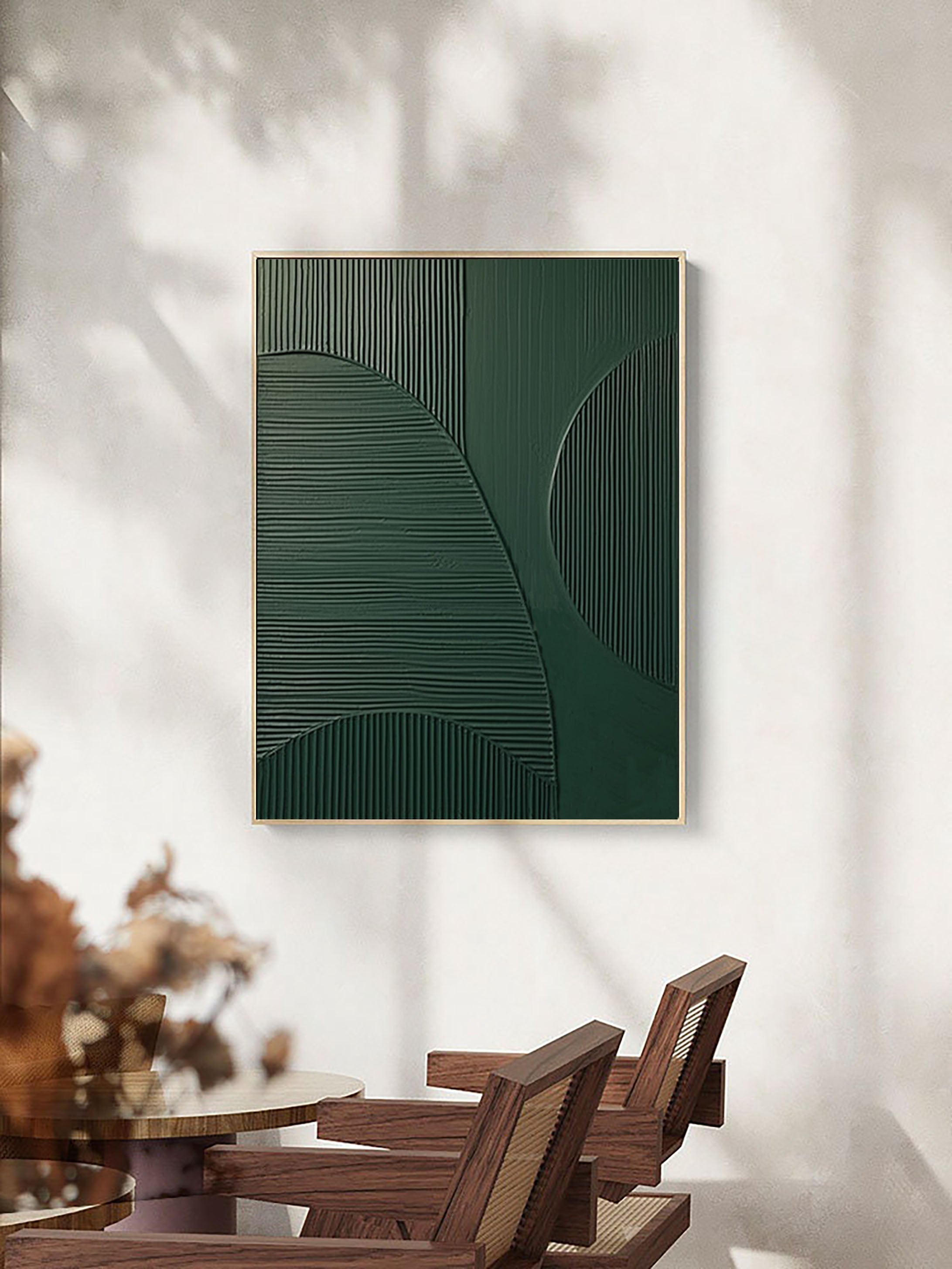 vipgallery Blue & Green Abstract Painting #CXA 009