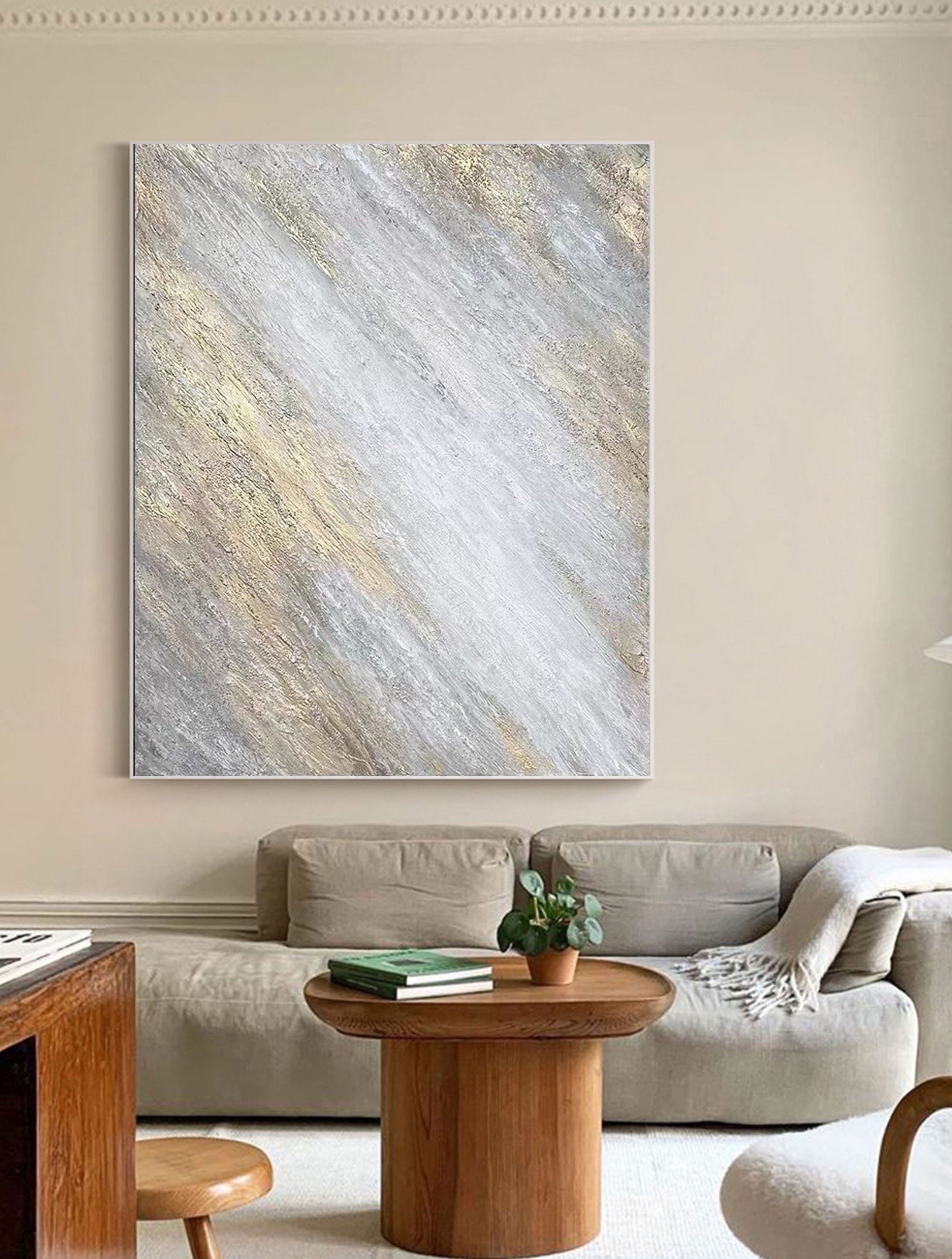 vipgallery Grey Minimalist Painting #CXA 001