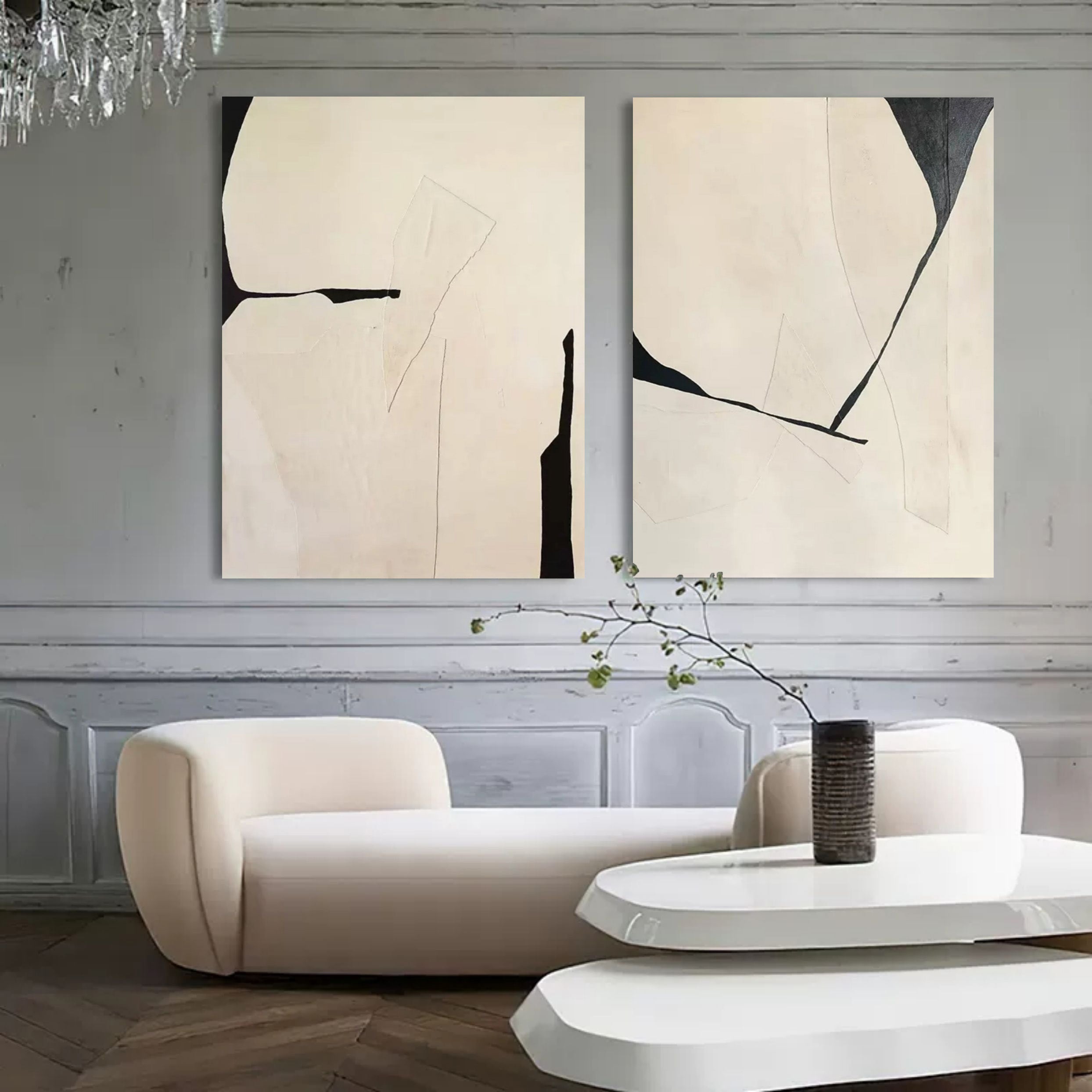 vipgallery Abstract Painting Set Of 2 #SP107