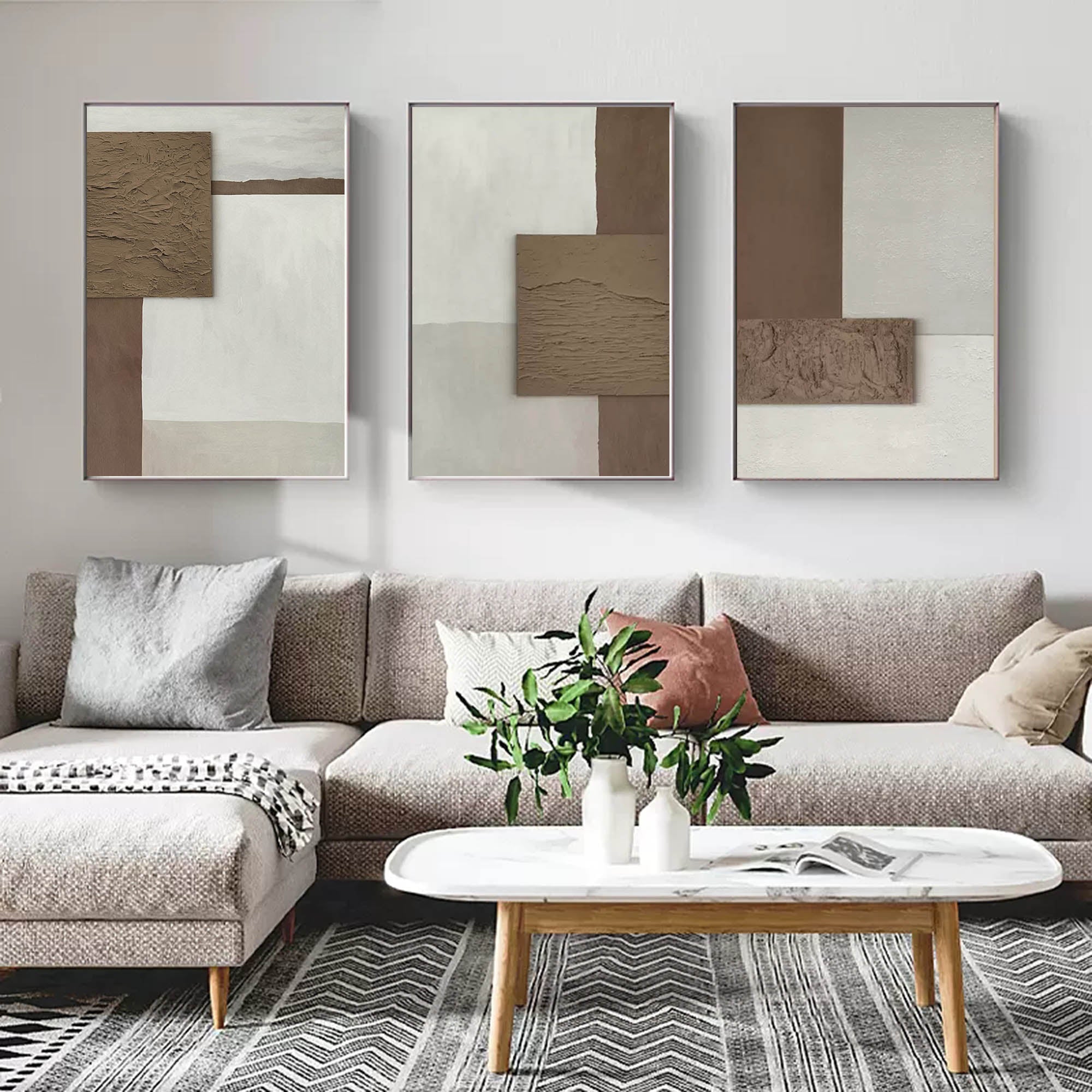 vipgallery Abstract Painting Set of 3 #SP009