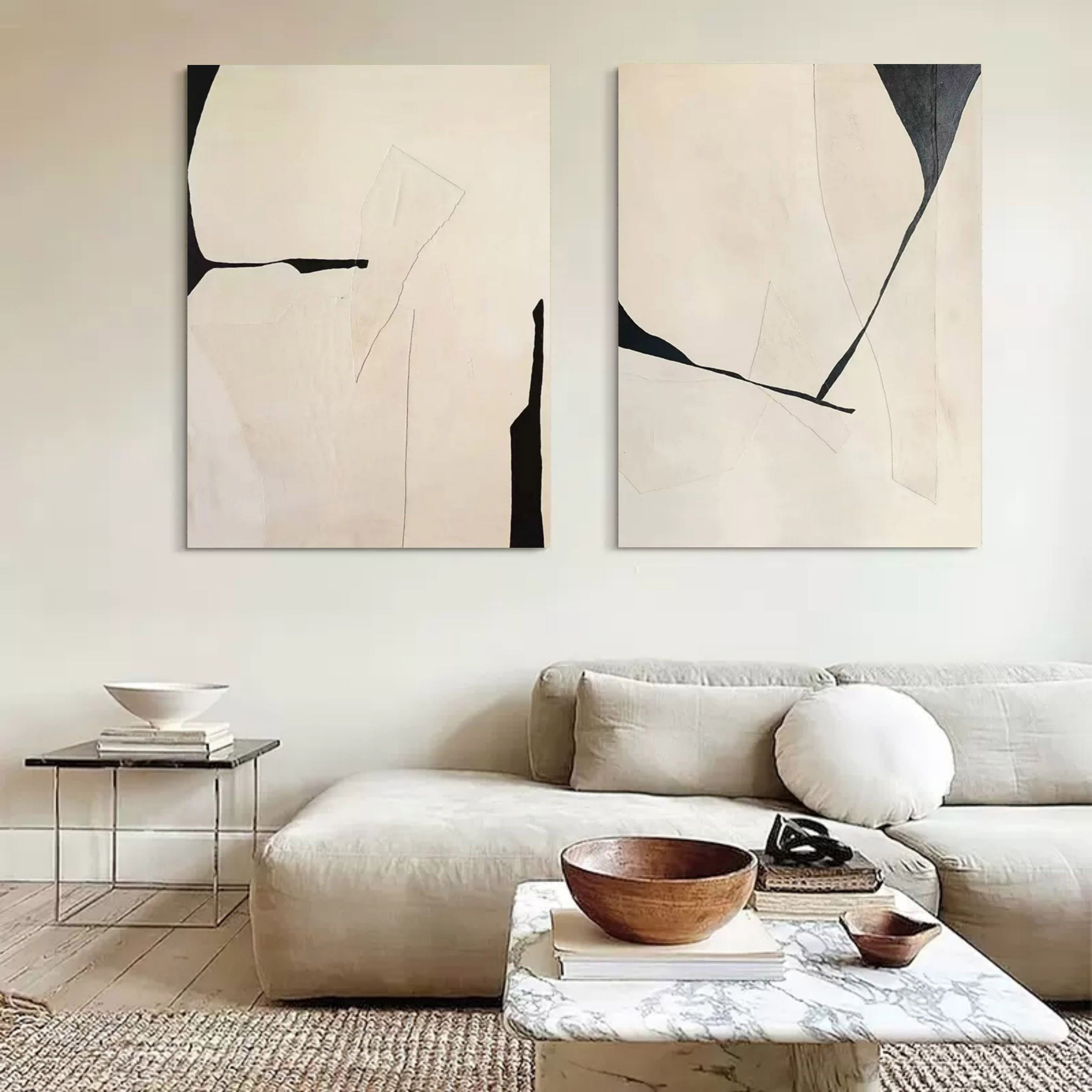 vipgallery Abstract Painting Set Of 2 #SP107