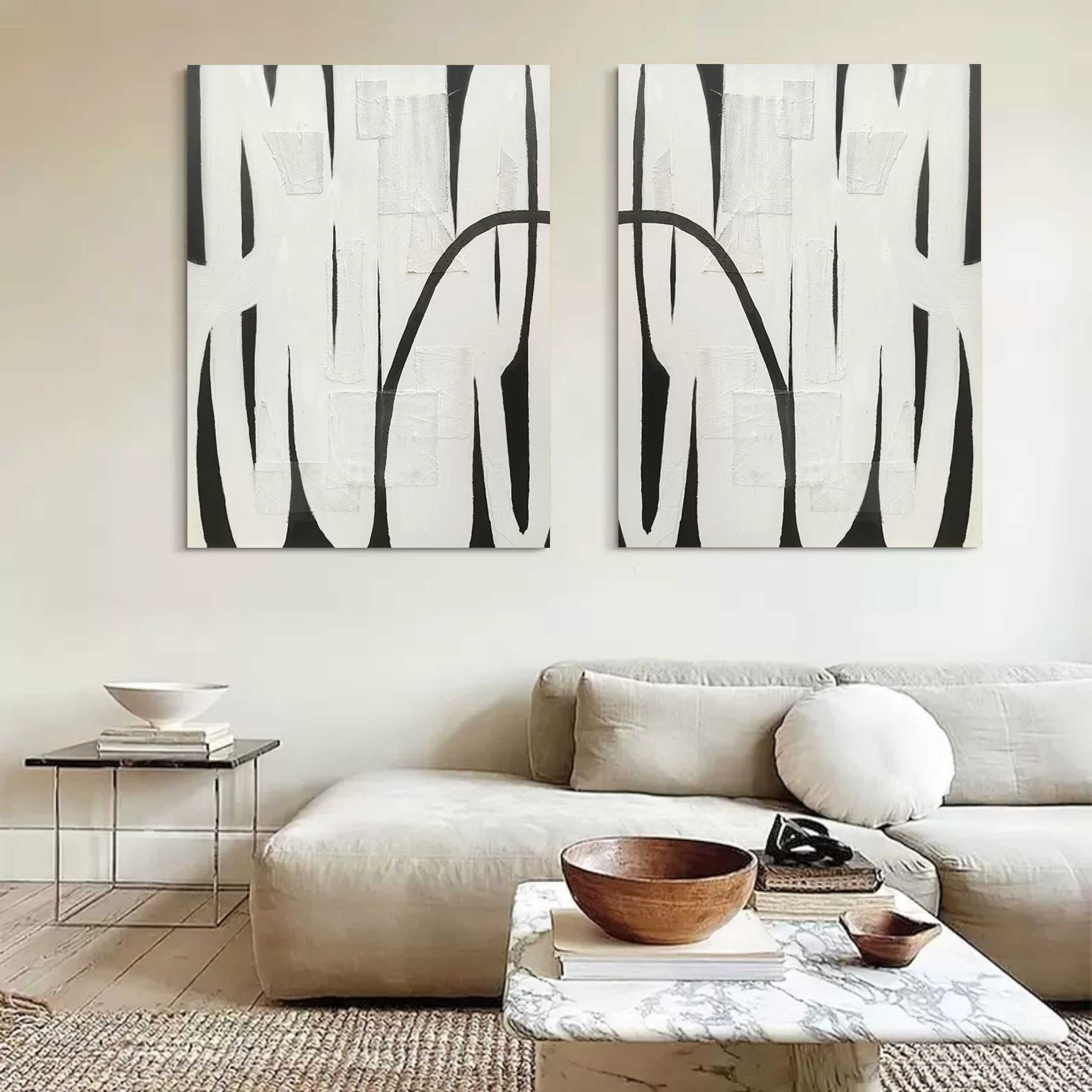 vipgallery Abstract Painting Set Of 2 #SP118