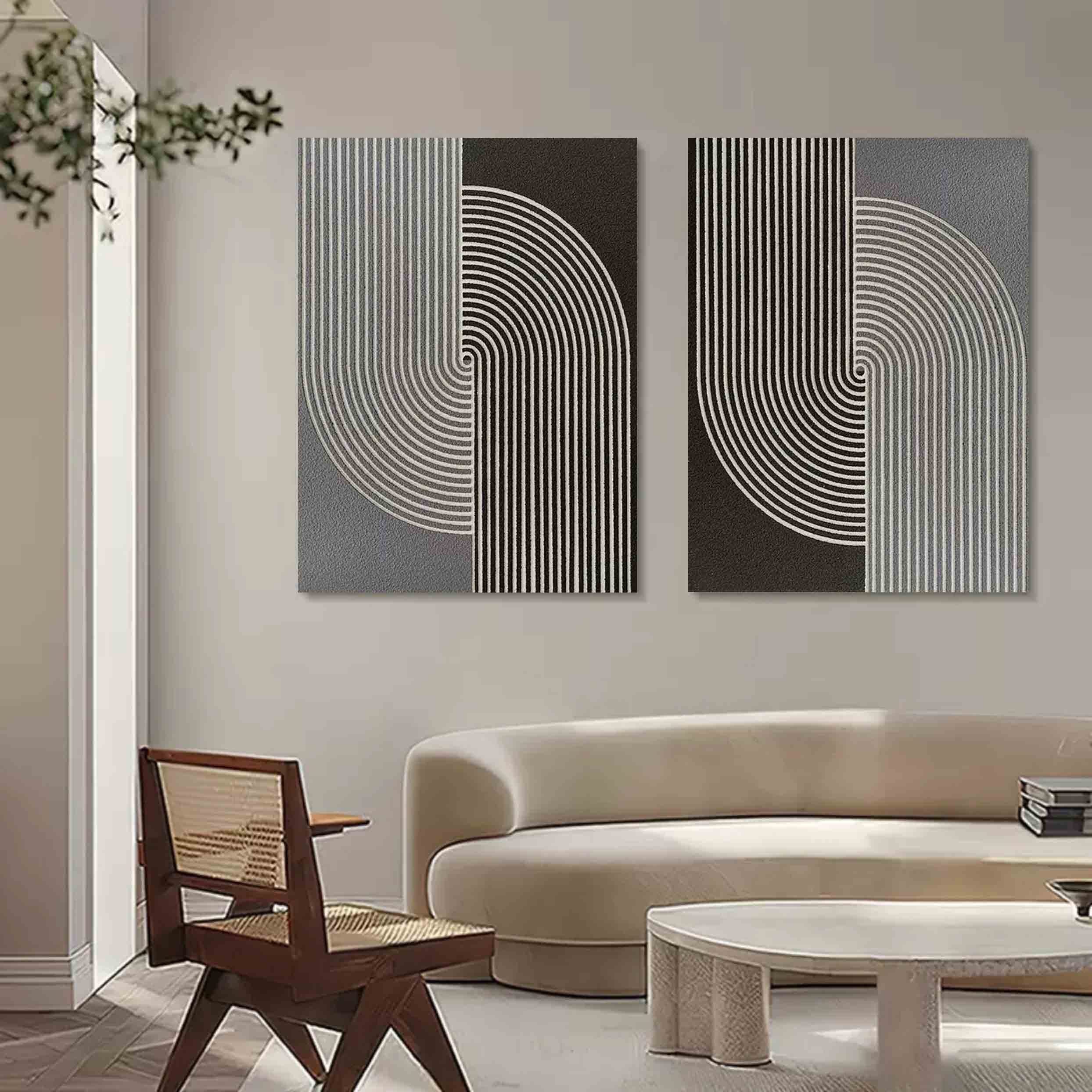 Abstract Painting Set Of 2 #SP115