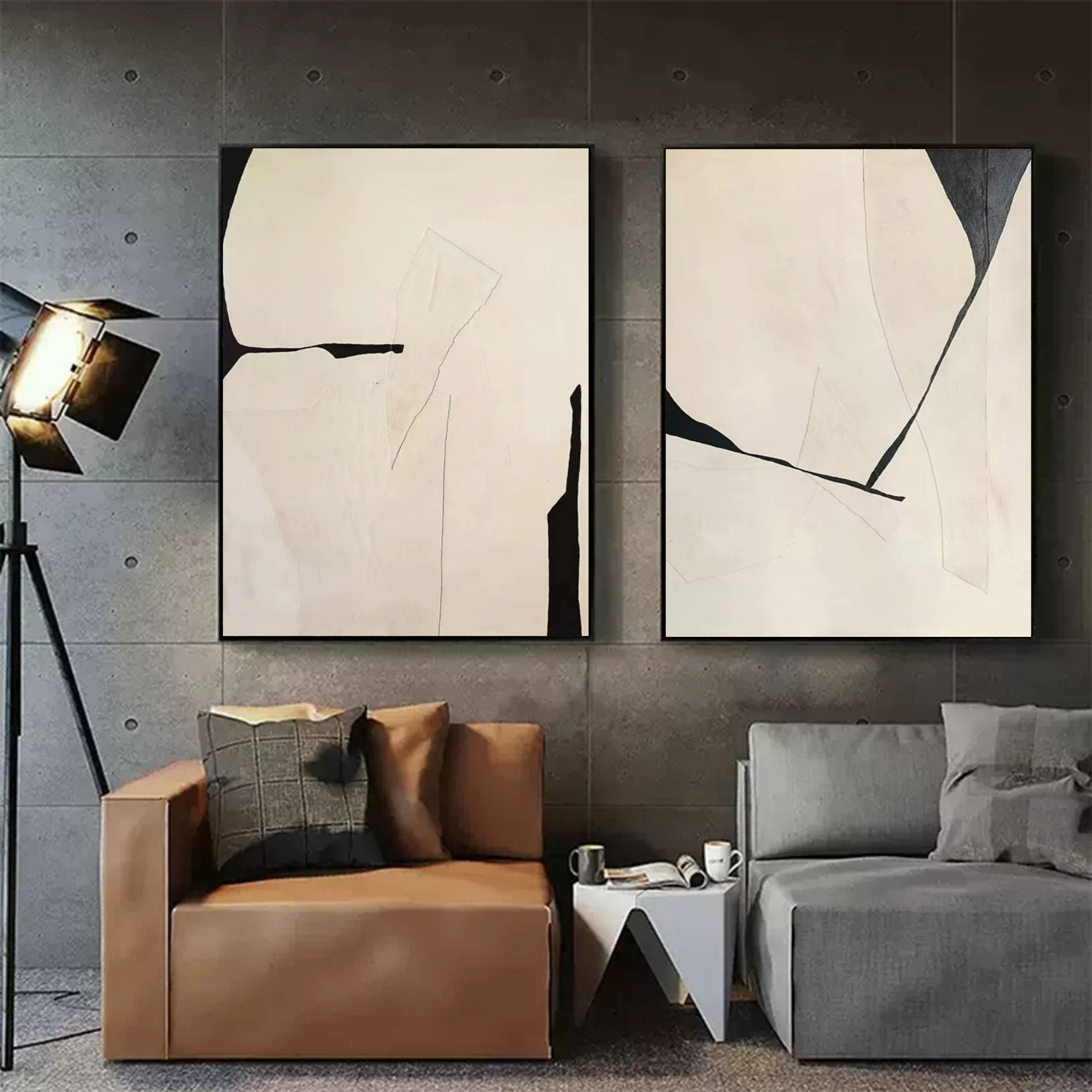 vipgallery Abstract Painting Set Of 2 #SP107
