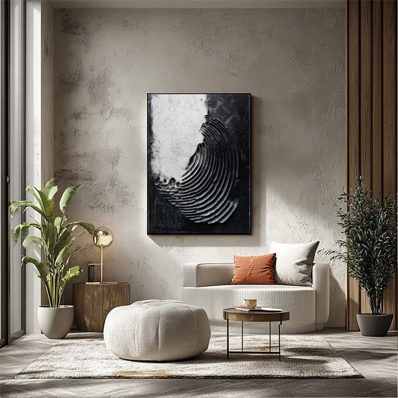 vipgallery Monochrome Ripple Texture Art-wp240018