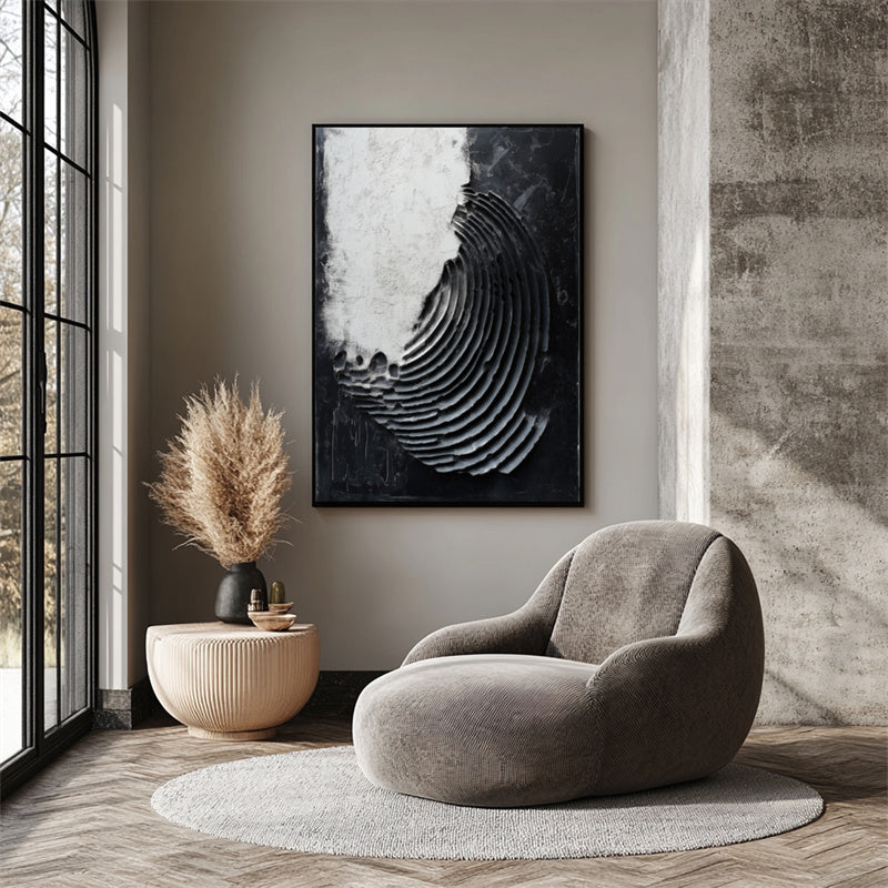 vipgallery Monochrome Ripple Texture Art-wp240018