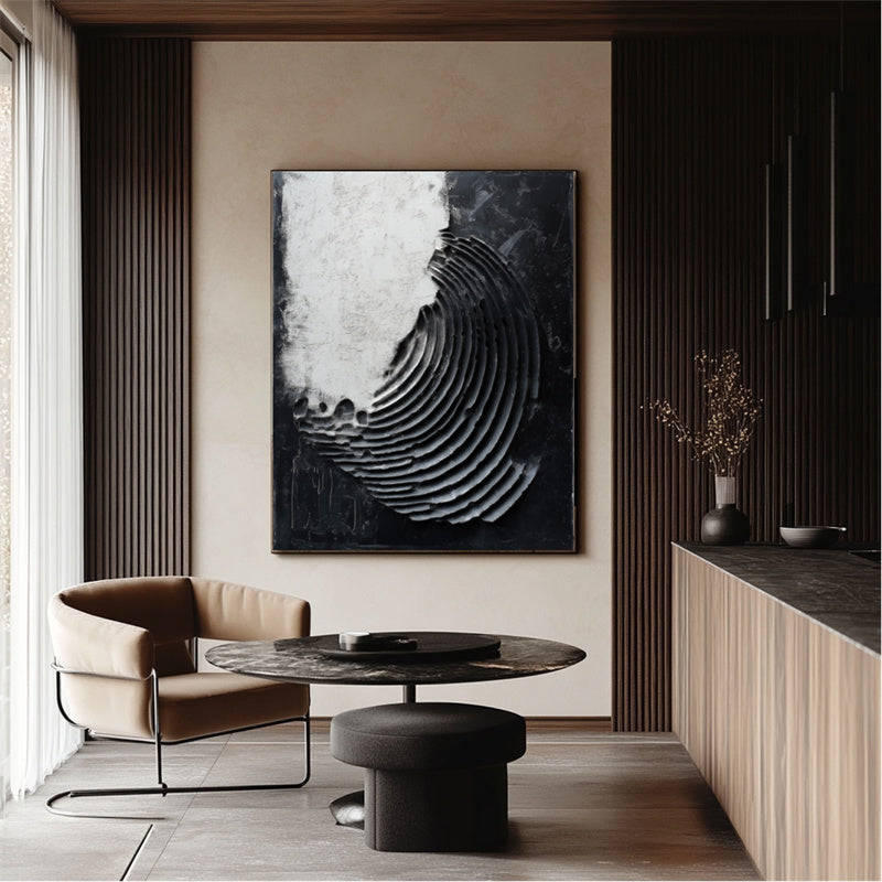 vipgallery Monochrome Ripple Texture Art-wp240018