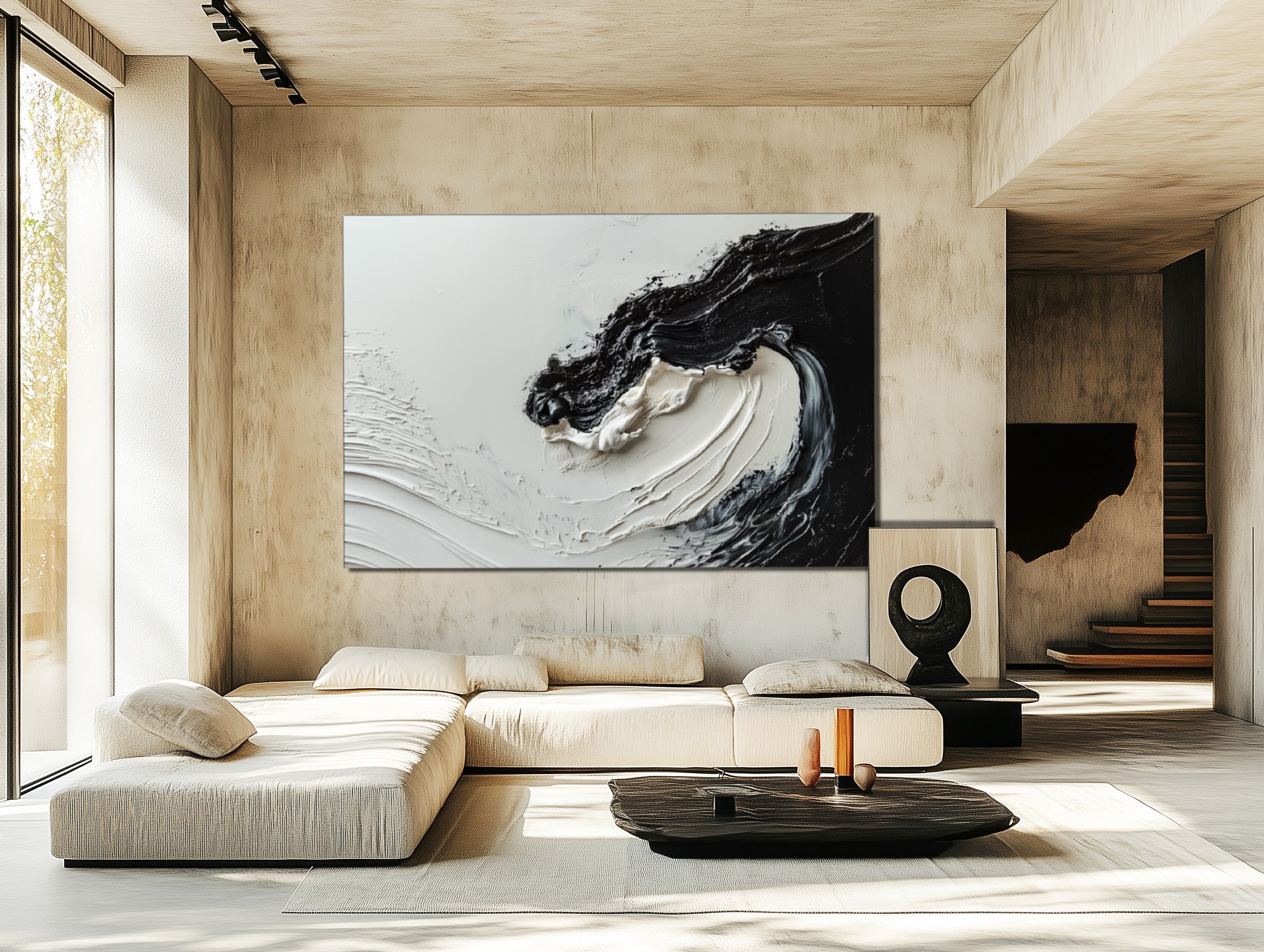 vipgallery Textured Black & White Abstract-wp240158