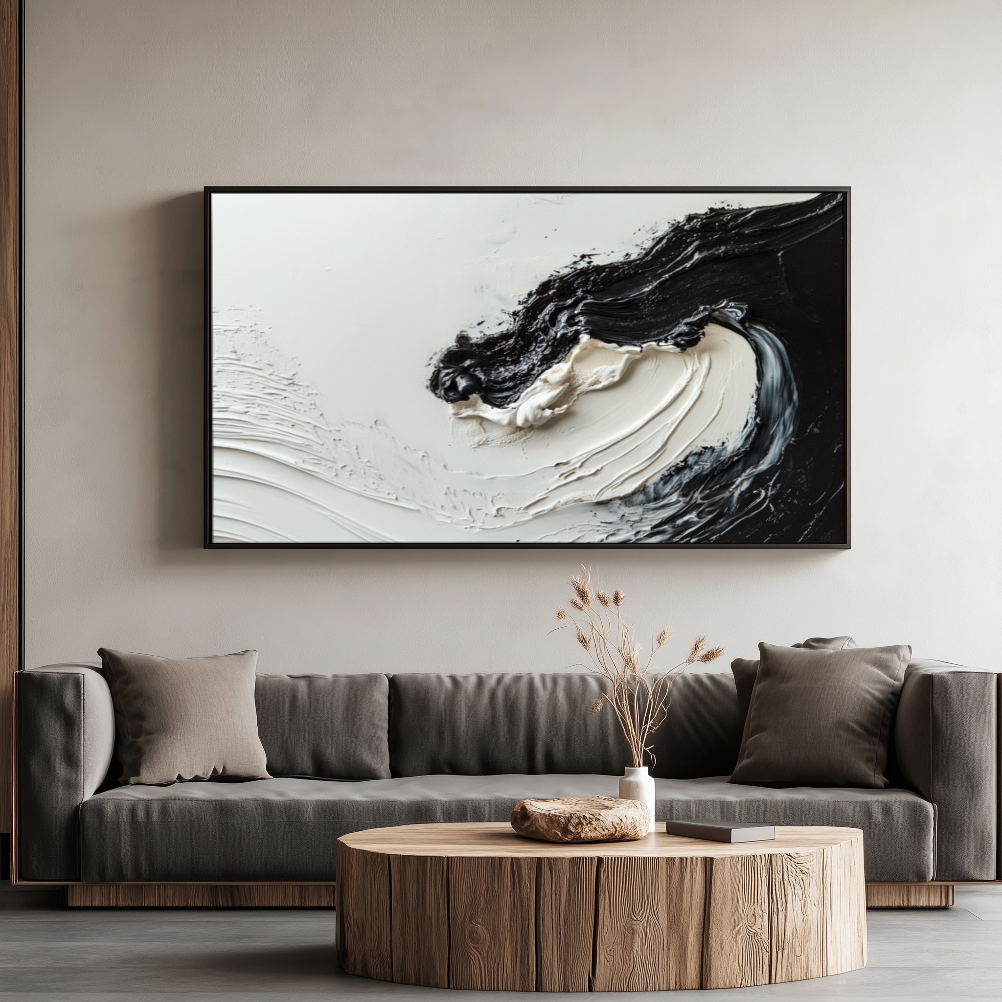 vipgallery Textured Black & White Abstract-wp240158