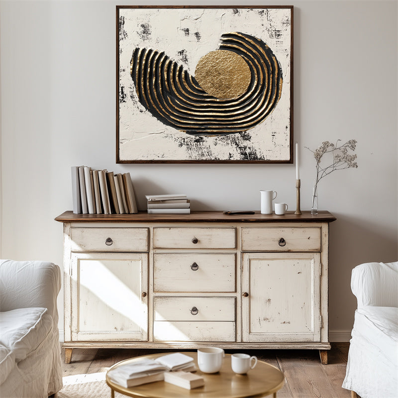 vipgallery Golden Eclipse: Textured Radiance-wp240508